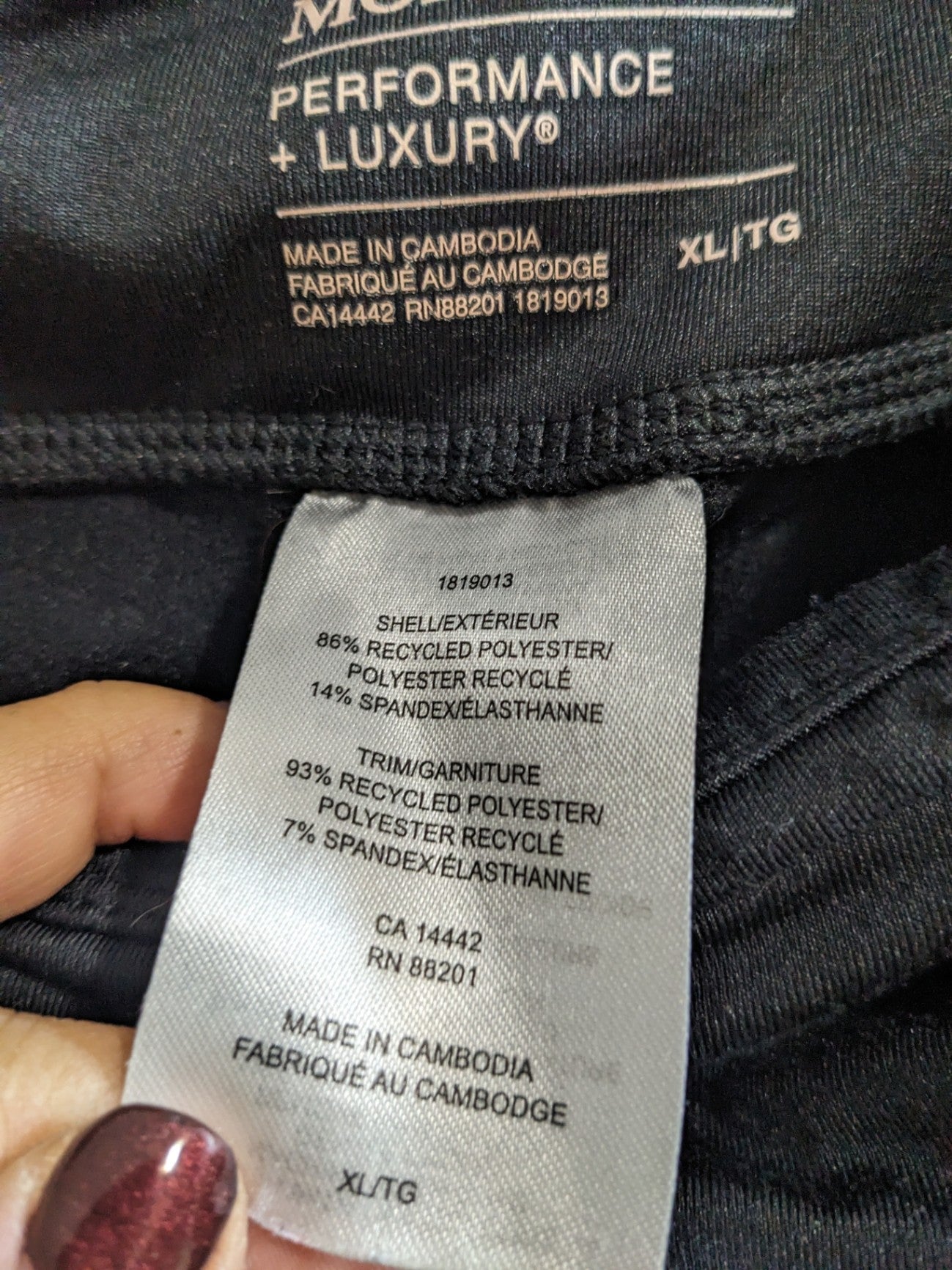 Mondetta Black Leggings - XL