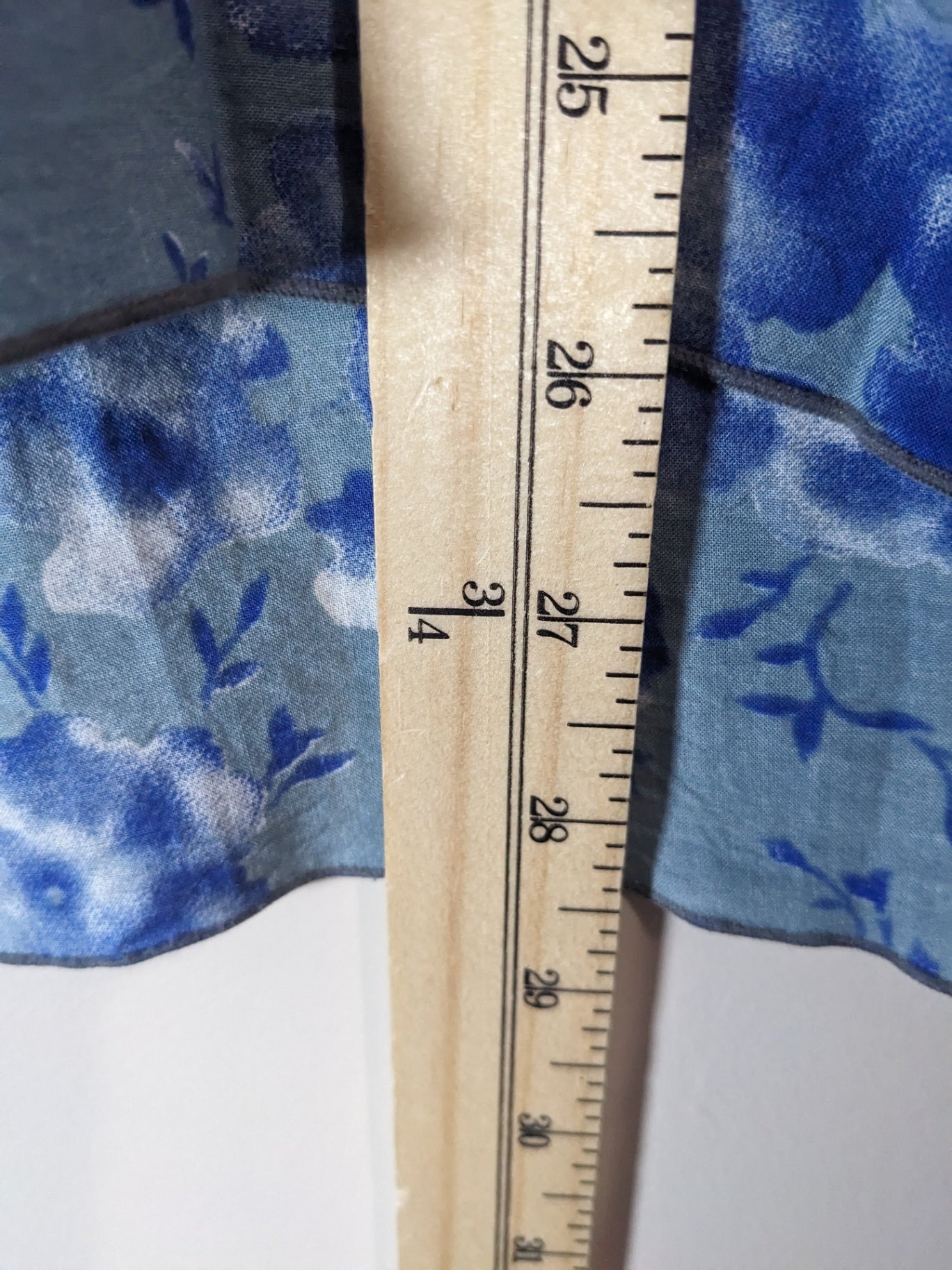 Blue Sky blue floral blouse - M