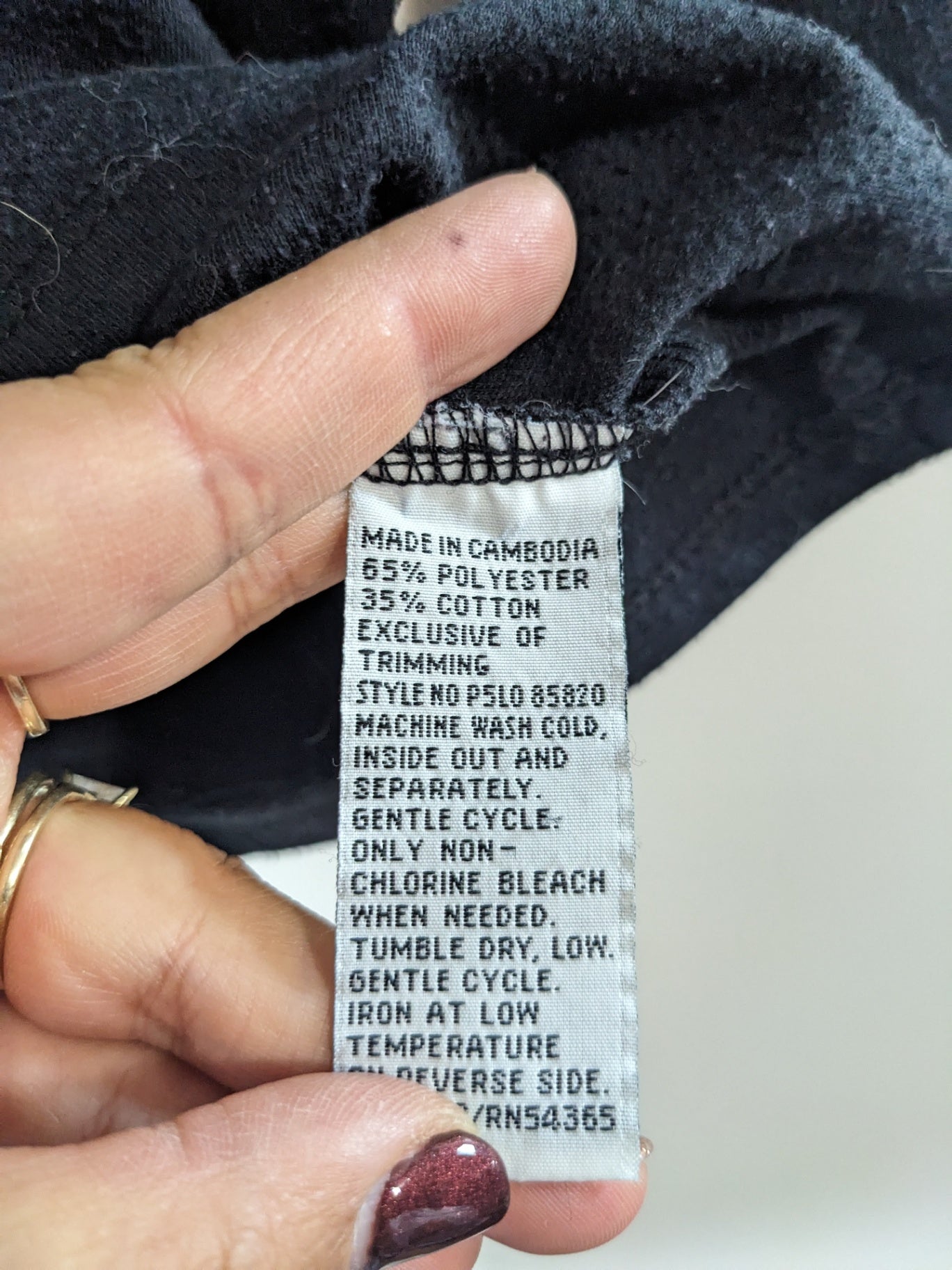 Alia black 3/4 sleeve shirt - M