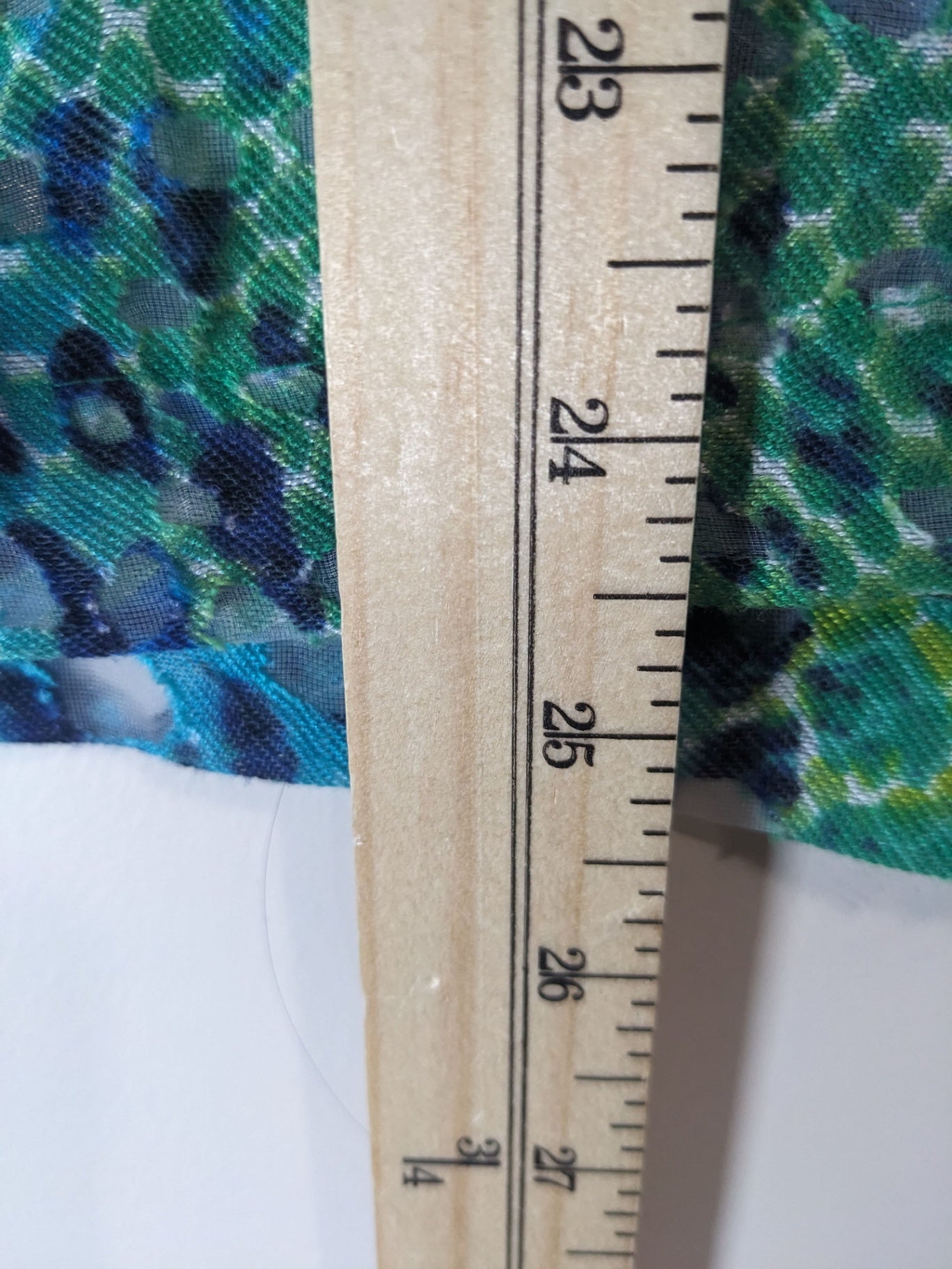 ALLISON DALEY blue & green blouse - 10P