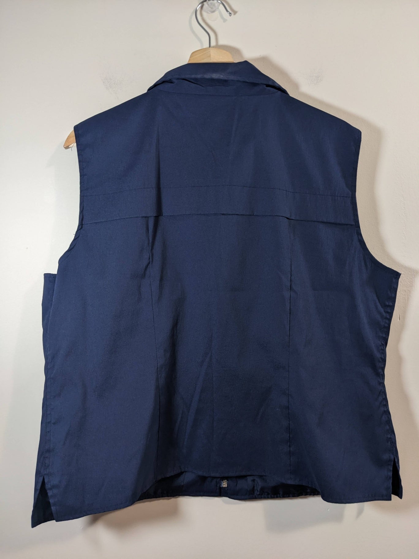 Jennifer Moore Navy Vest- L