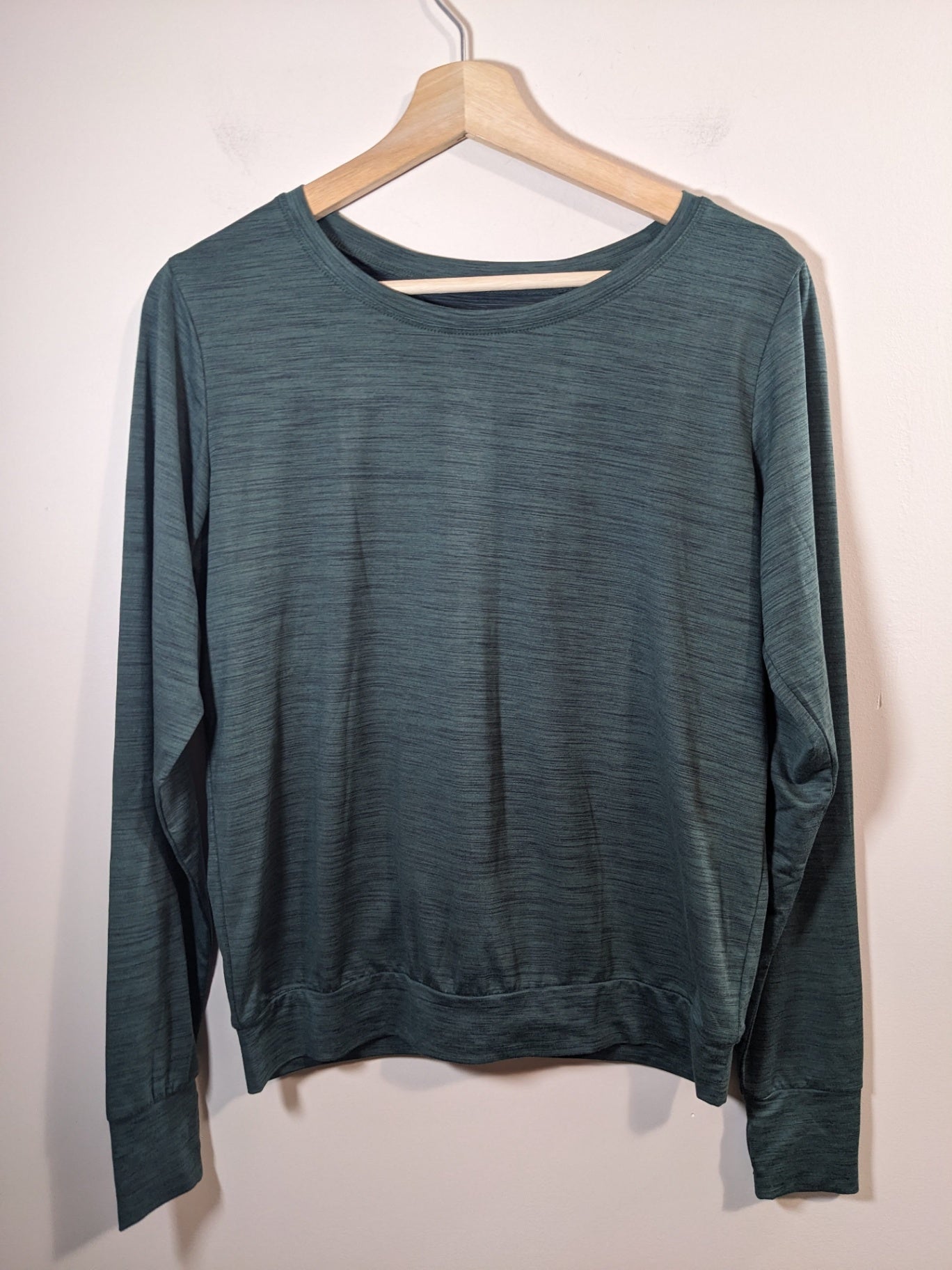 open back green athletic top- S