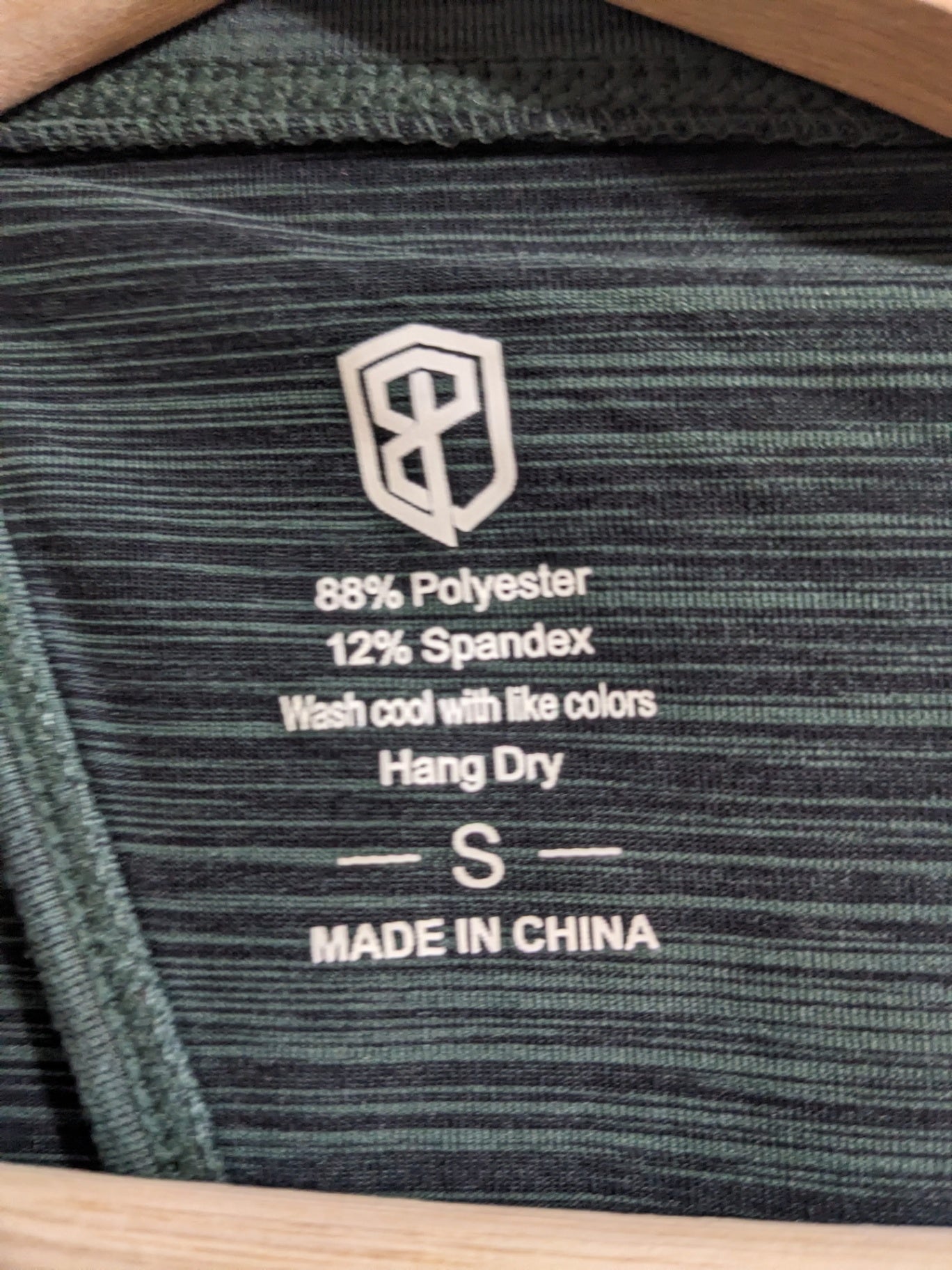 open back green athletic top- S