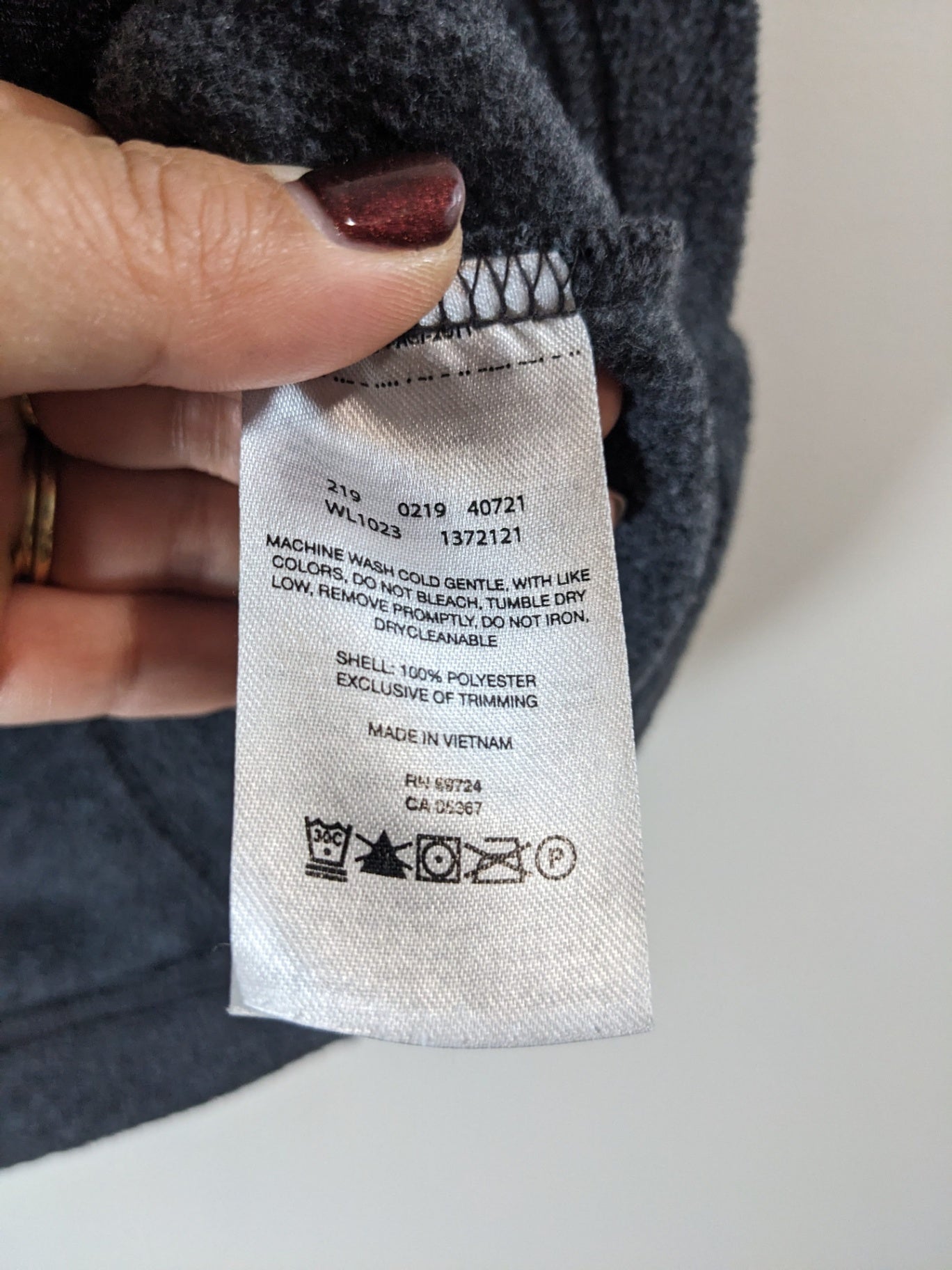 Columbia Grey Fleece Vest - M