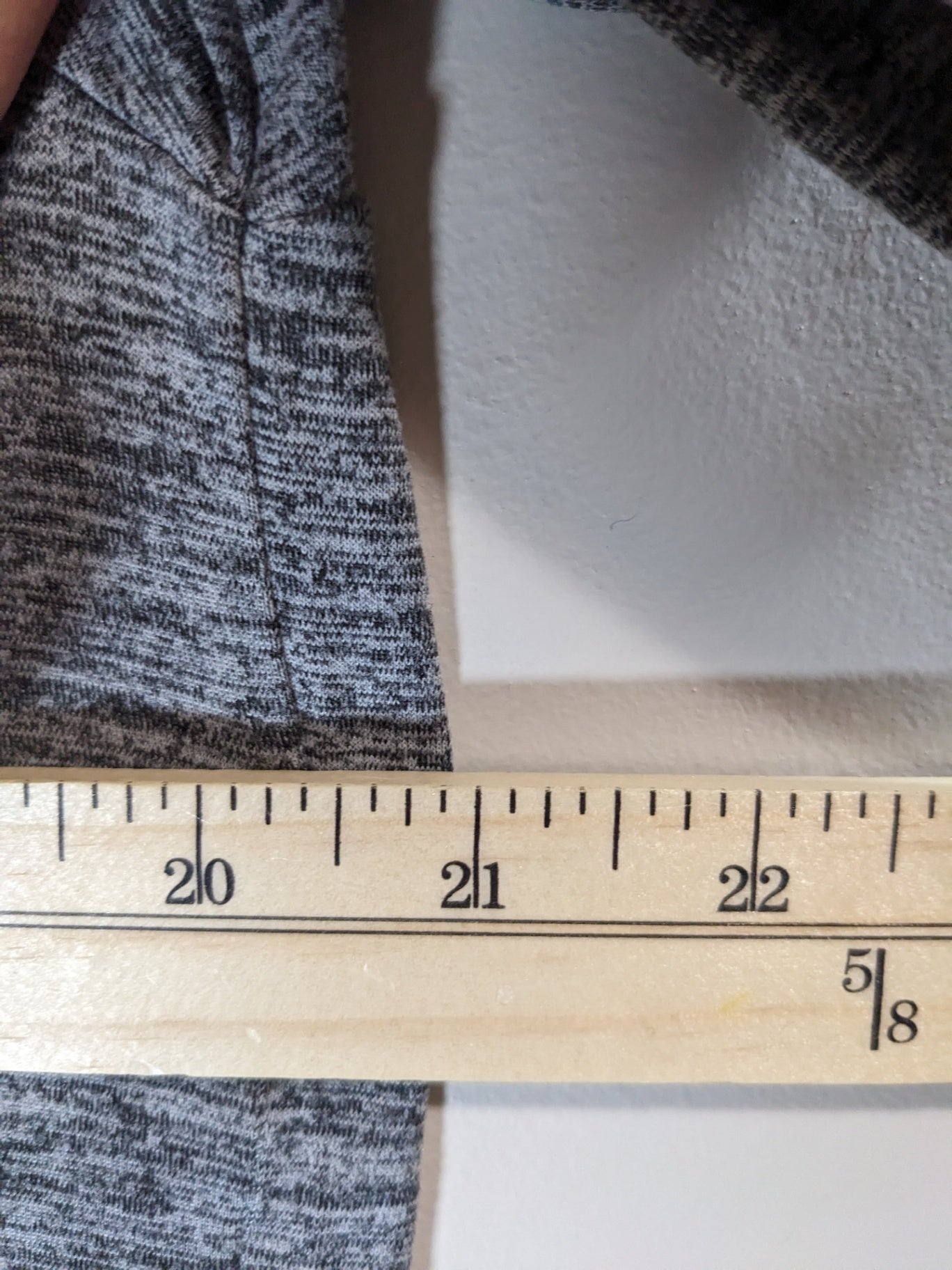 open back grey athletic top - S