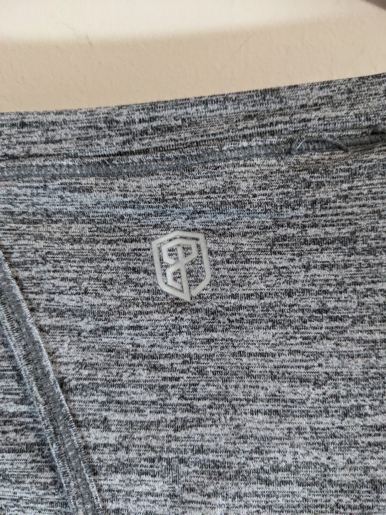 open back grey athletic top - S