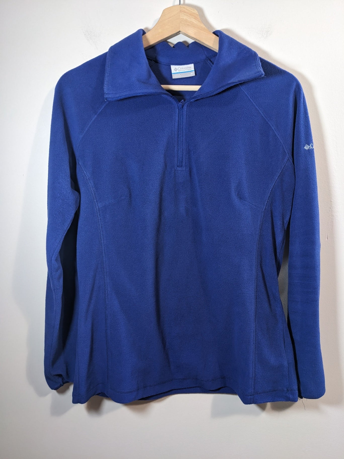 Columbia Blue Pullover Fleece- M