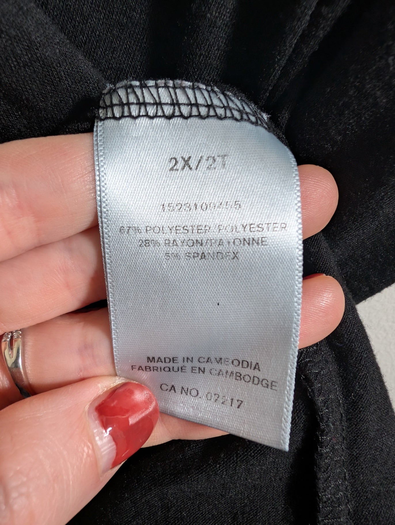 Warehouse One black tee - 2XL