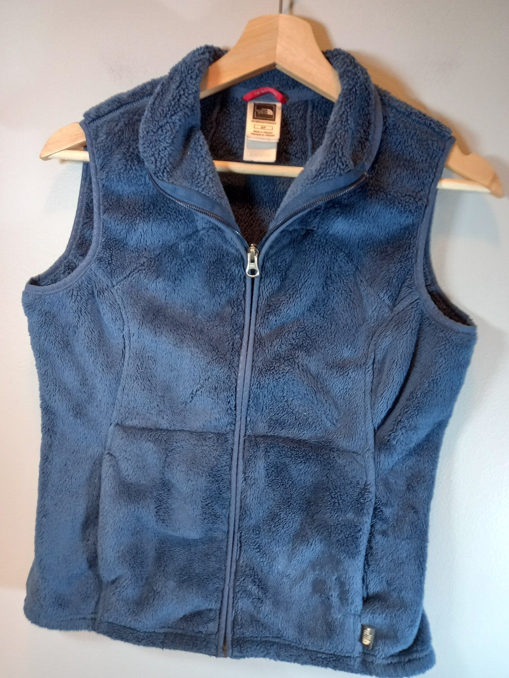 The North Face blue fleece vest - Small