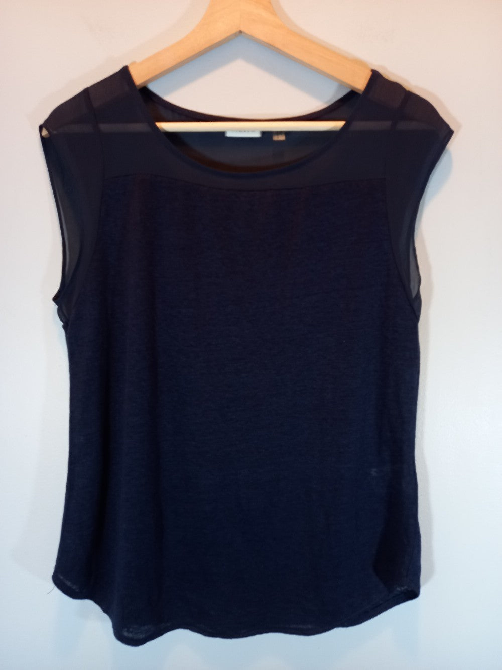 DKNY navy blouse - Small
