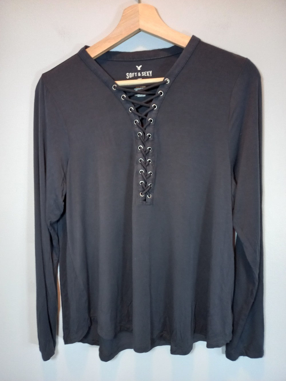 American Eagle dark grey long sleeve - Large