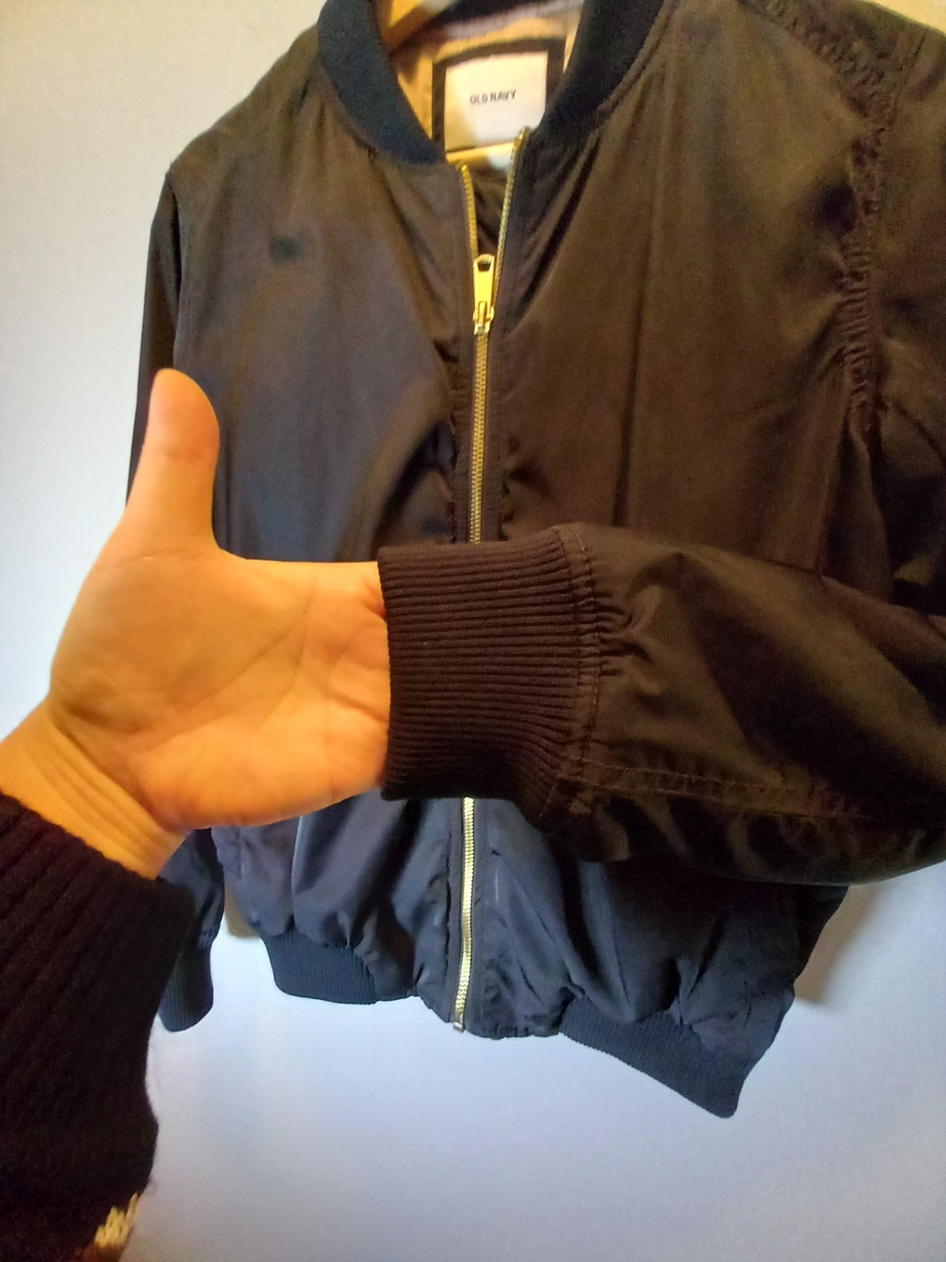 Old Navy Black Bomber Jacket - Small