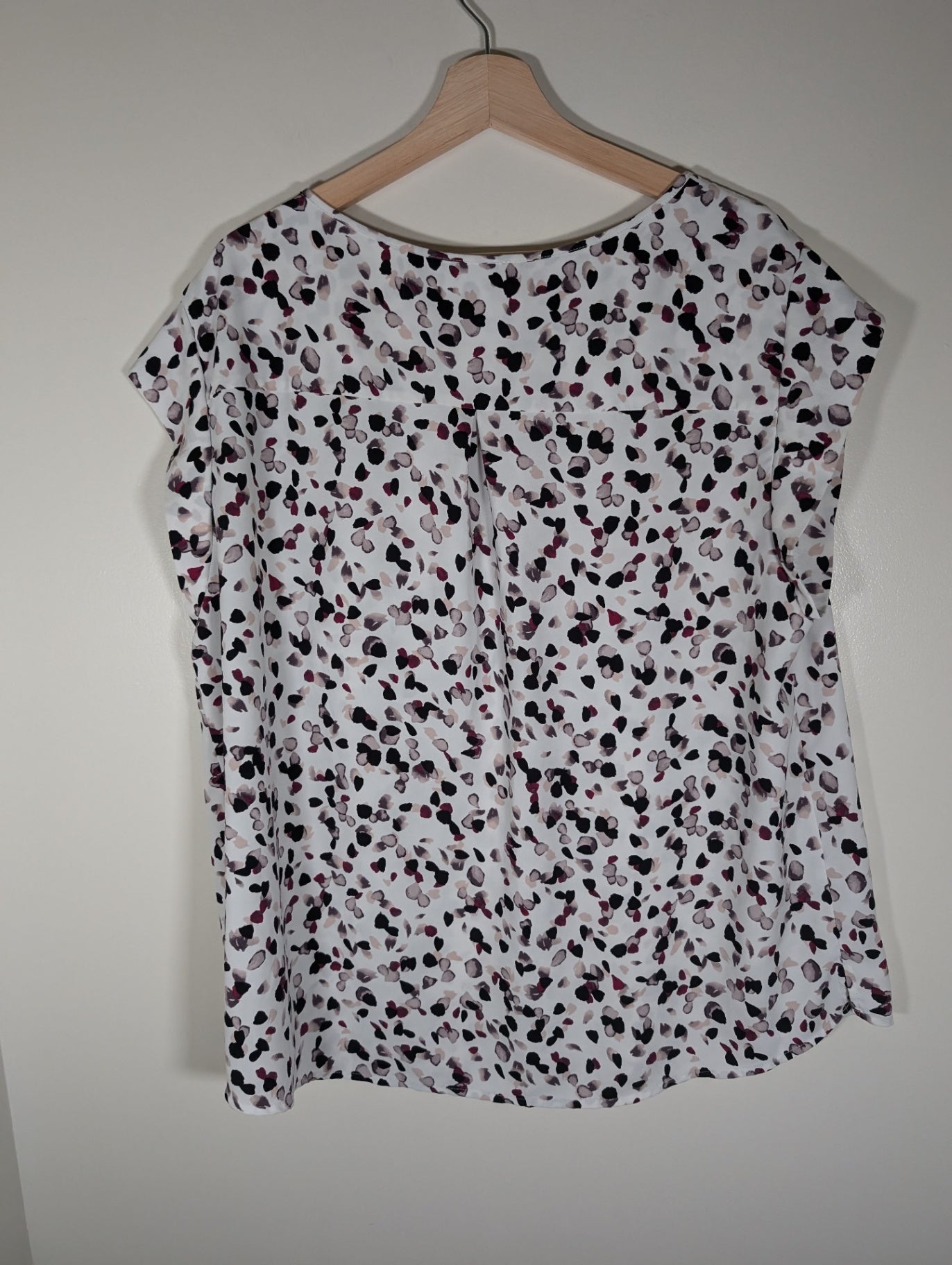 Dalia petal print blouse - appears 2XL