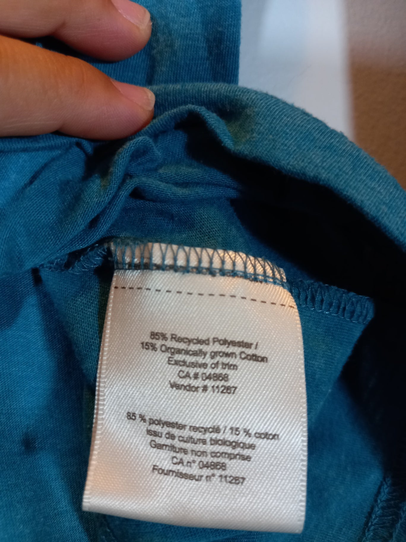 Mountain Equipment Co-Op teal long-sleeve - Medium