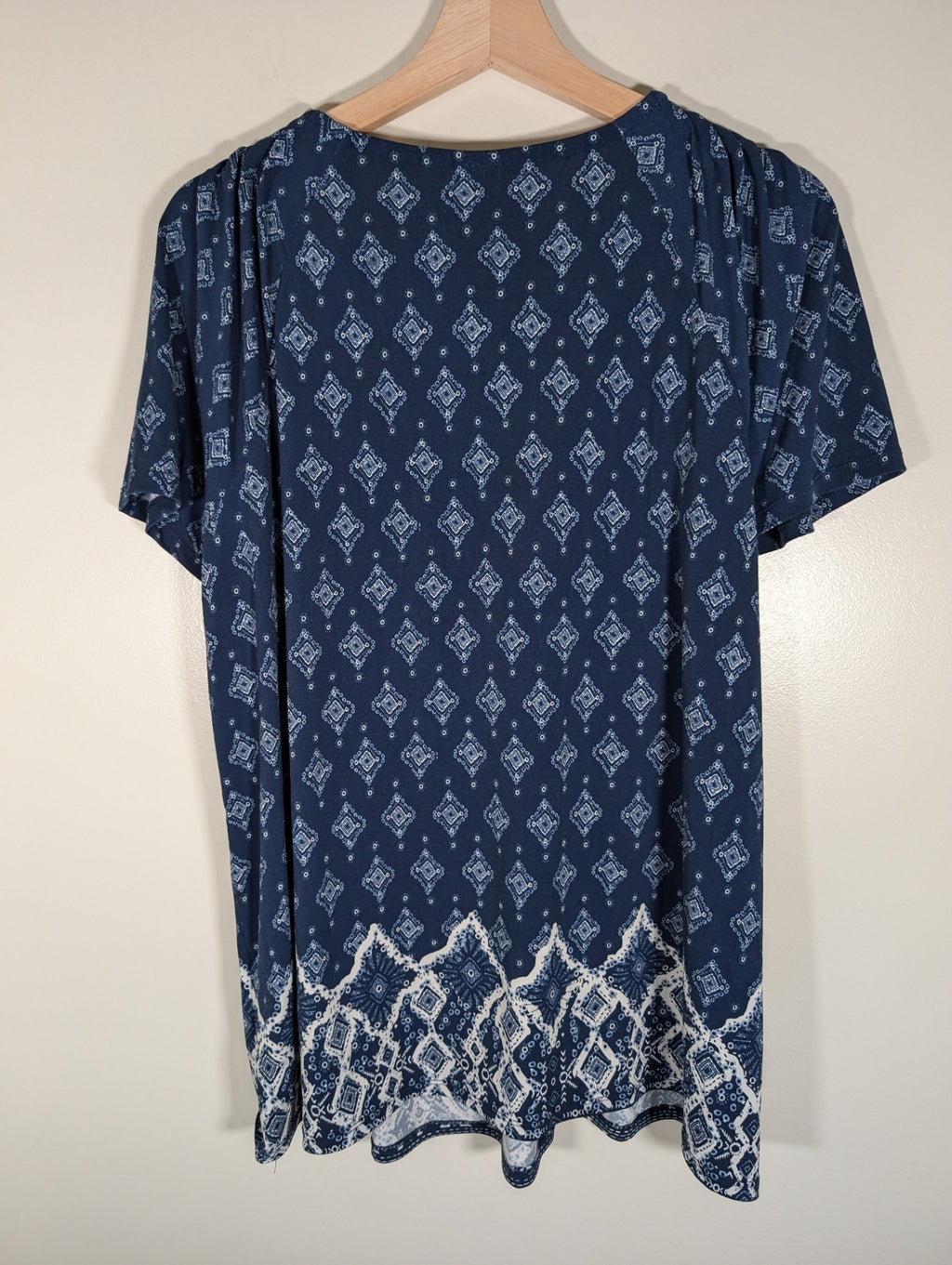 Style&Co. Blue T-Shirt - 2XL