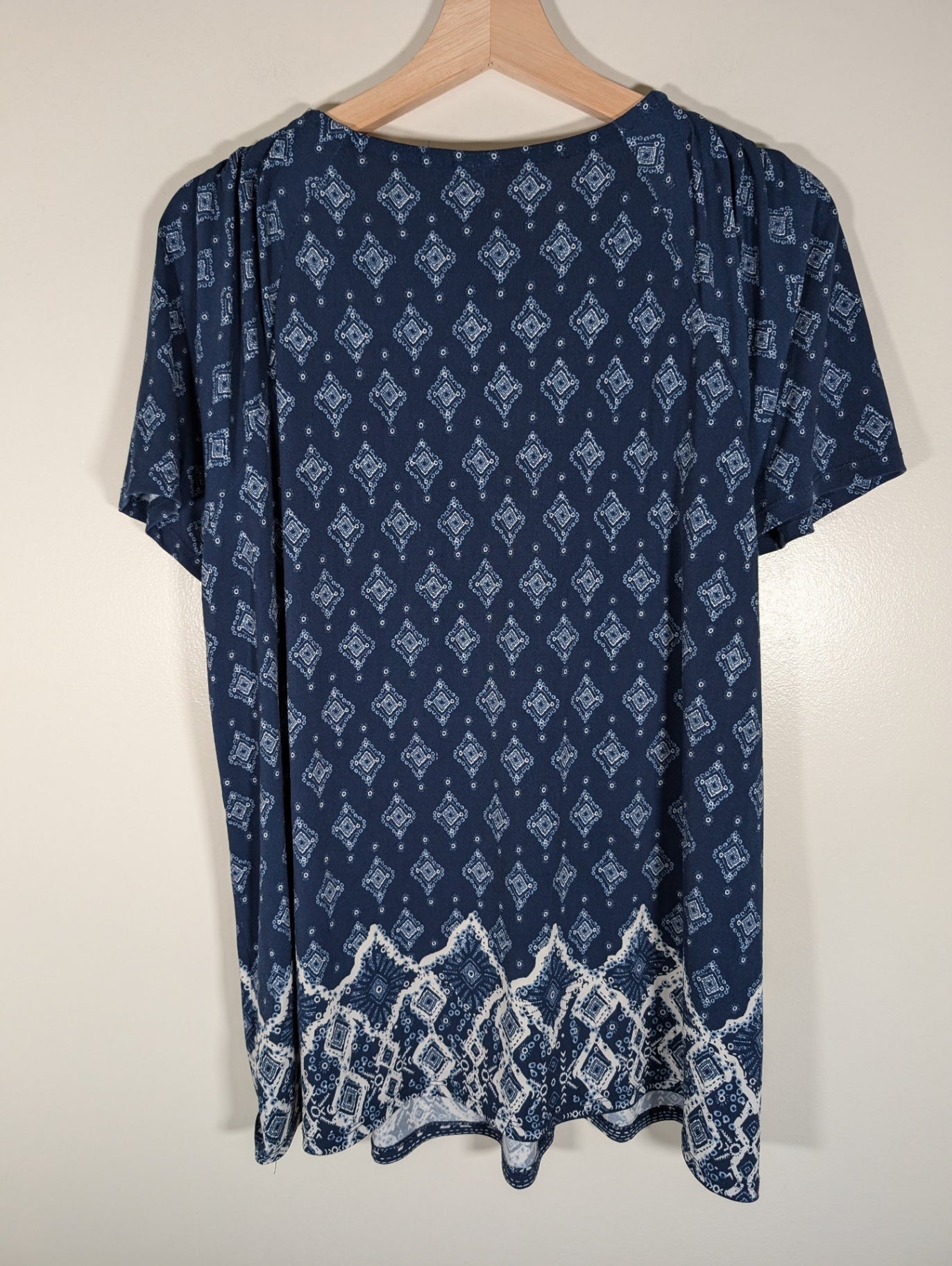 Style&Co. Blue T-Shirt - 2XL