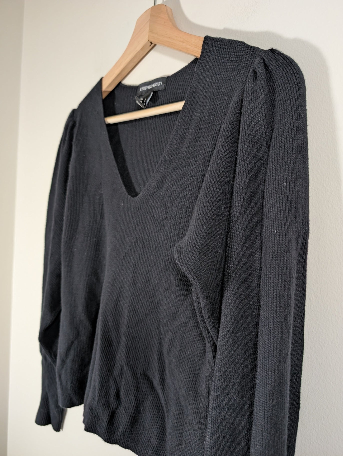 Streetwear Society puff shoulder sweater - Large