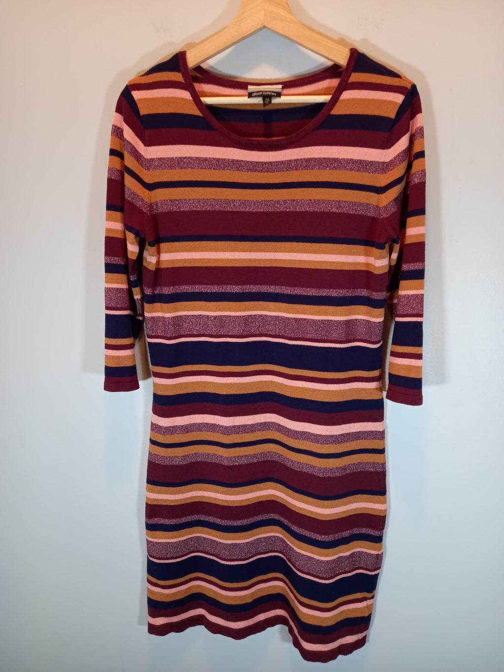 Alison Brittany striped sweater dress - Medium