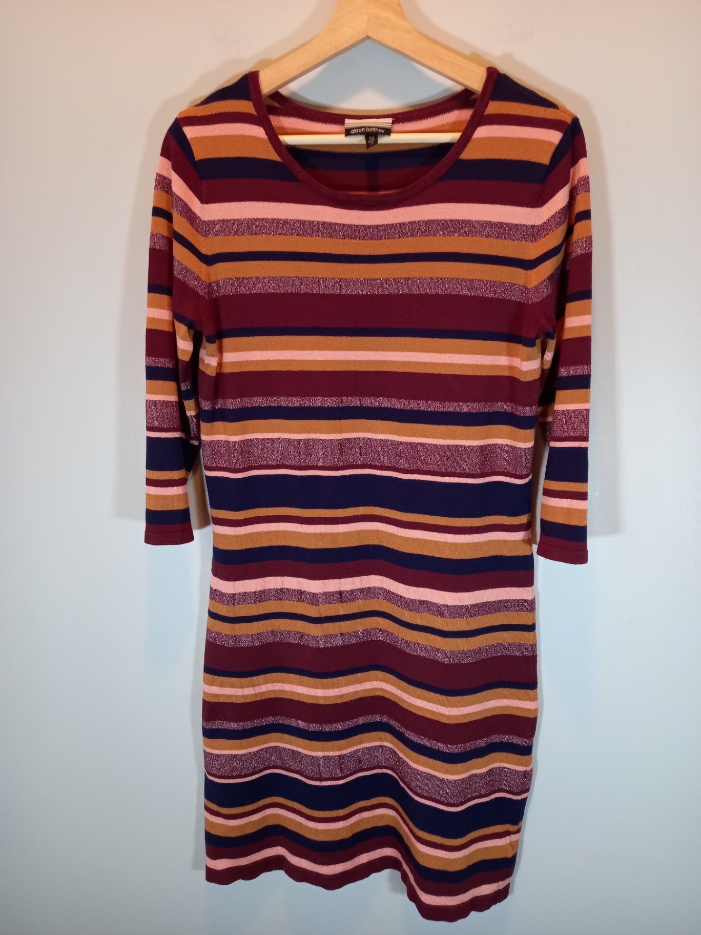 Alison Brittany striped sweater dress - Medium