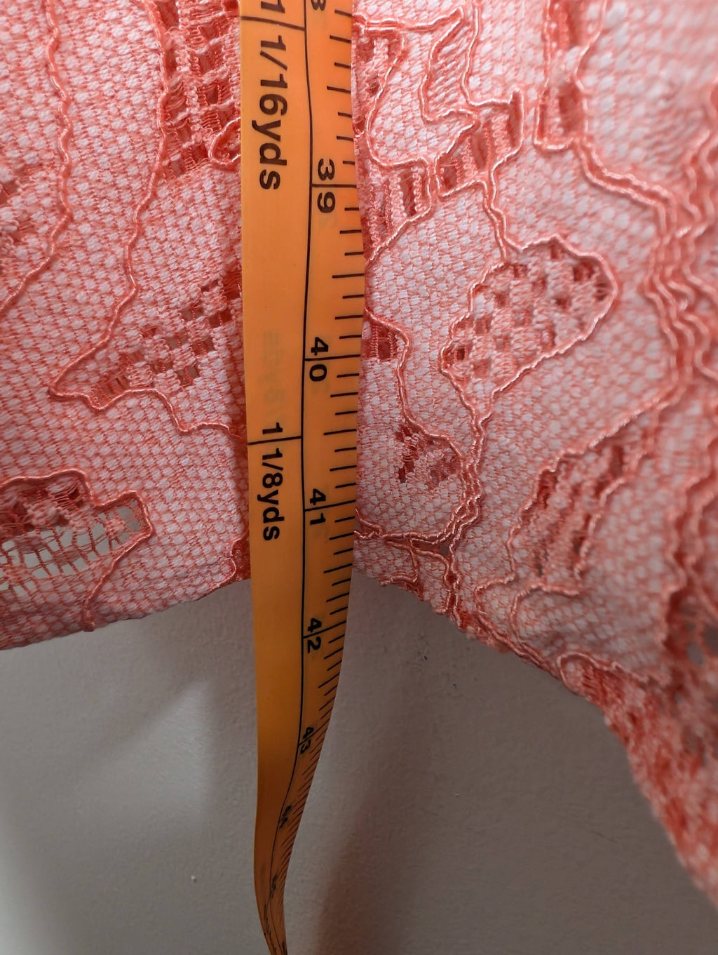 RW&Co. Peach Lace Dress - SZ 6