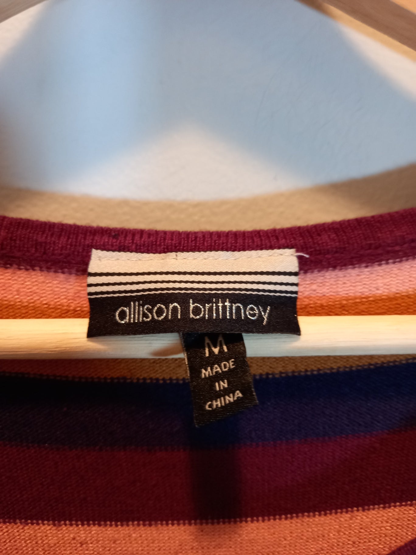 Alison Brittany striped sweater dress - Medium