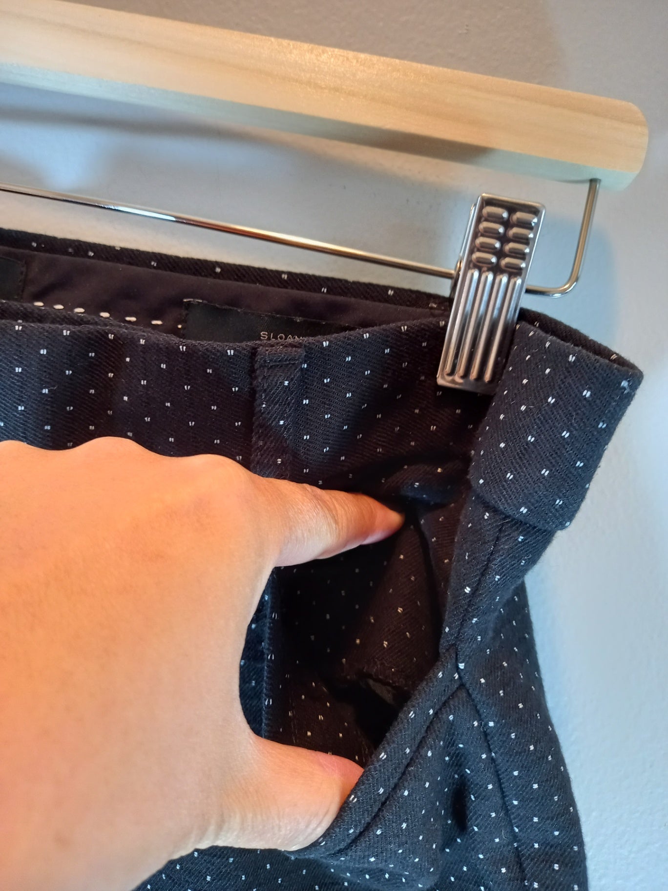 Banana Republic sloan black polka-dot pants - SZ 8