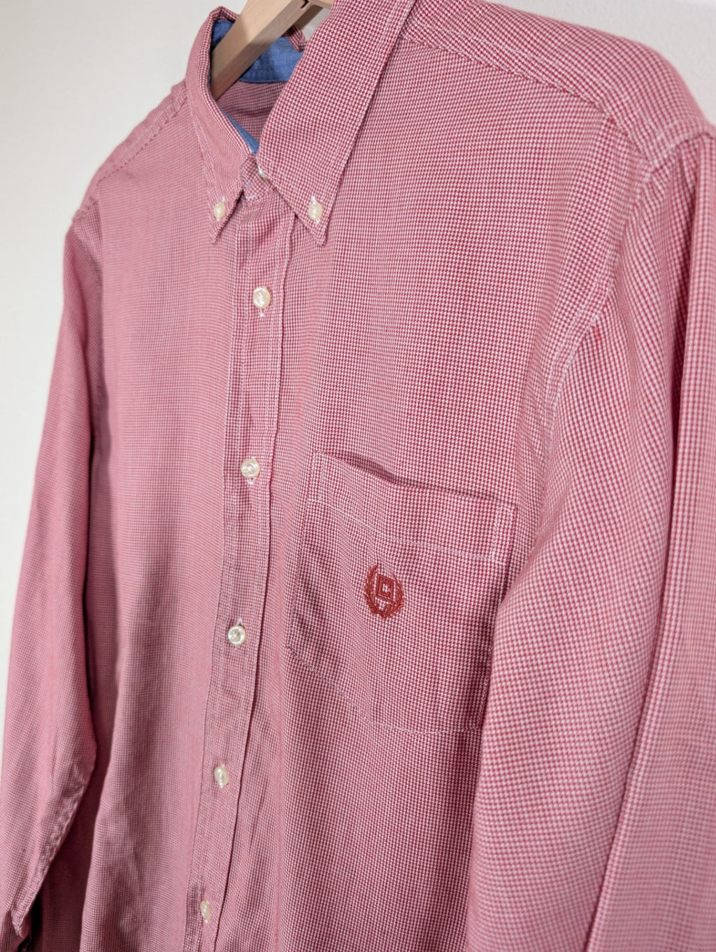 Chaps Custom Fit Red Button Up - Large