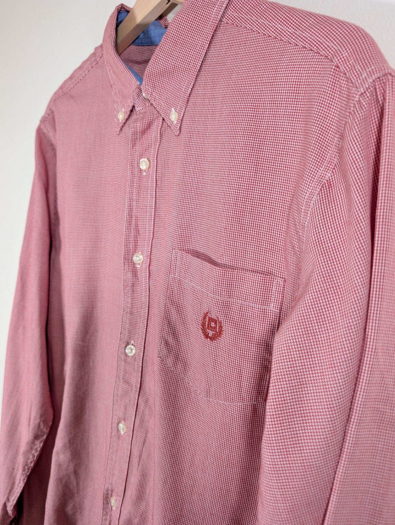 Chaps Custom Fit Red Button Up - Large
