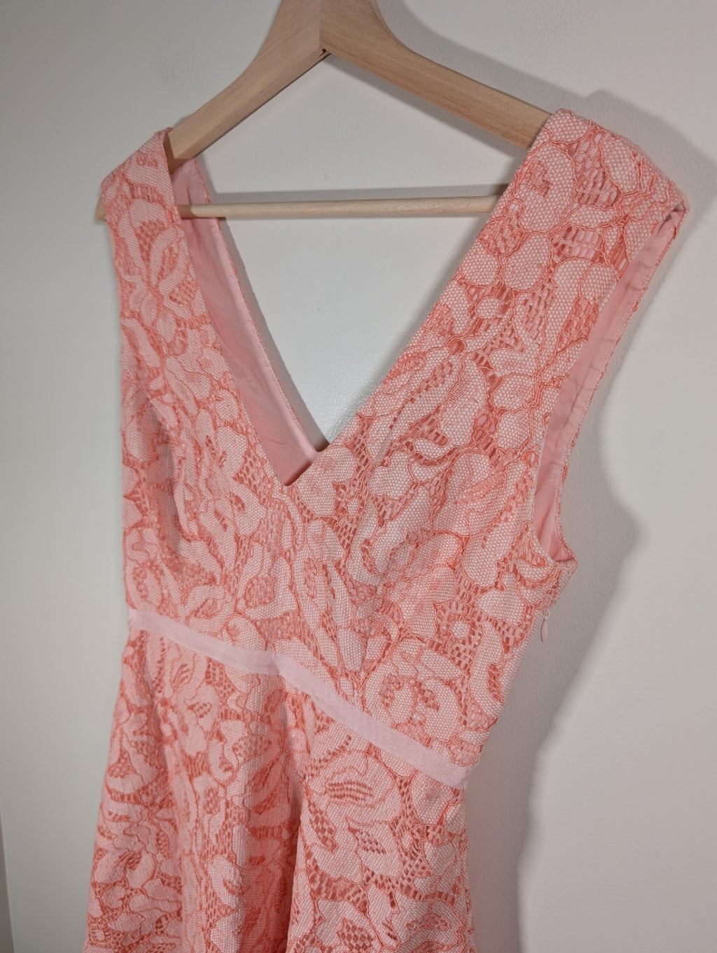 RW&Co. Peach Lace Dress - SZ 6