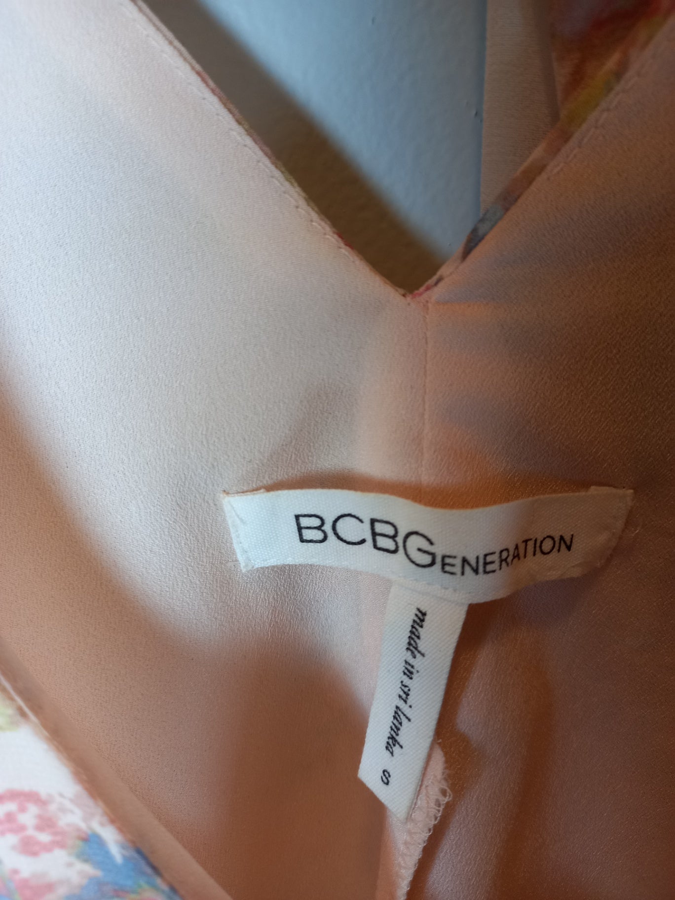 BCBGeneration Pink Floral Dress - Small