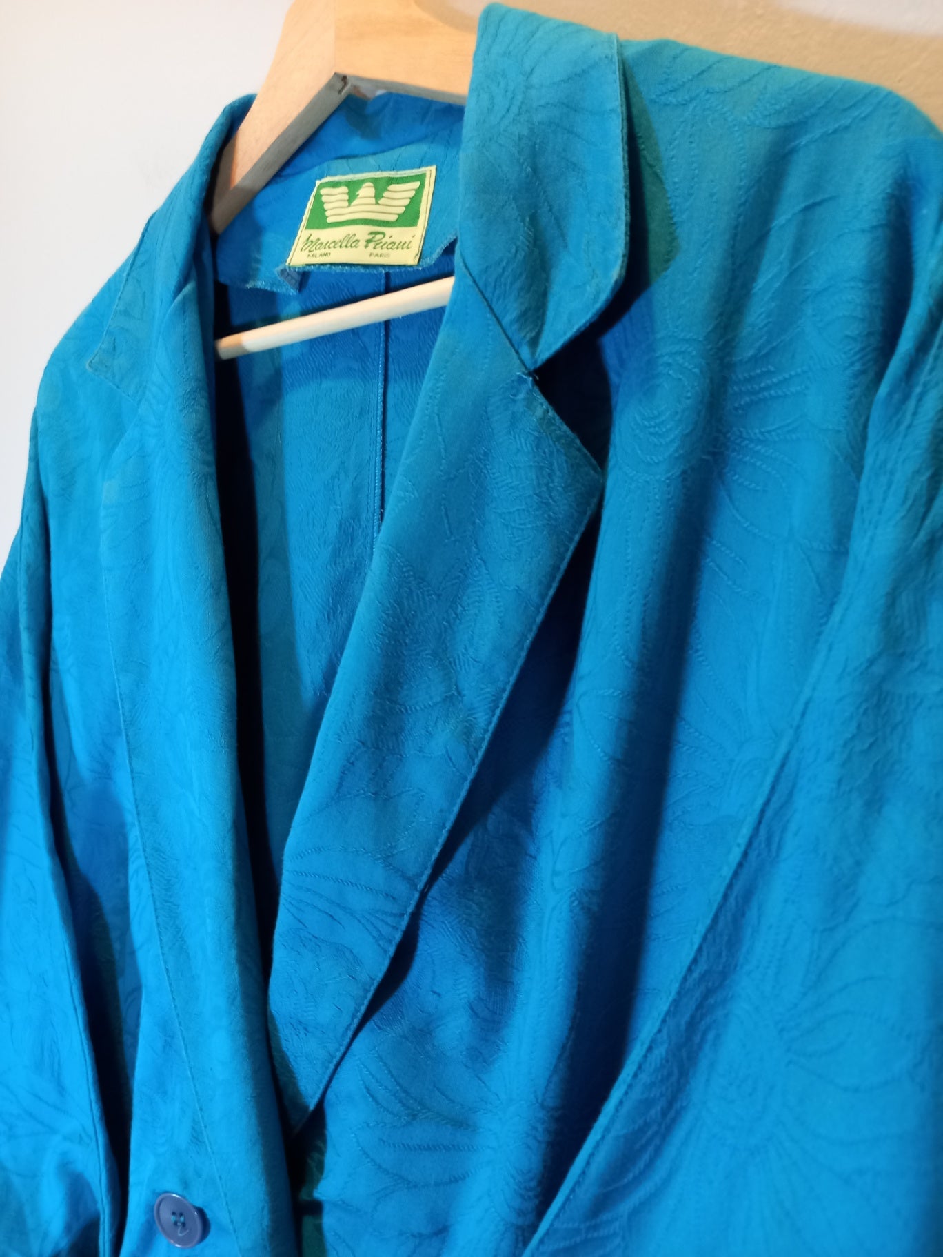 Marcella Priani vintage teal blazer - SZ 10 (Minor Flaw)