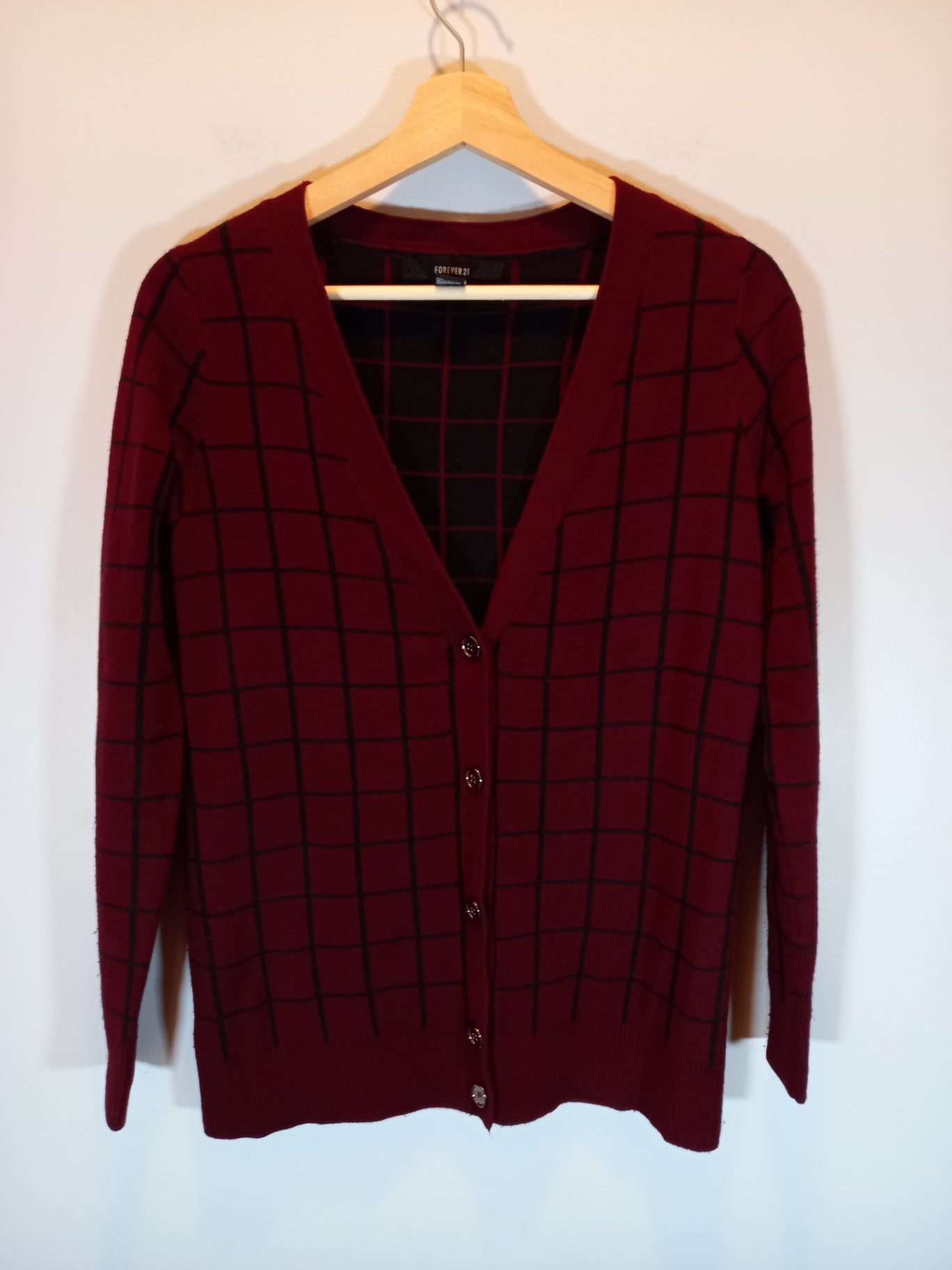 Forever 21 maroon cardigan - Small