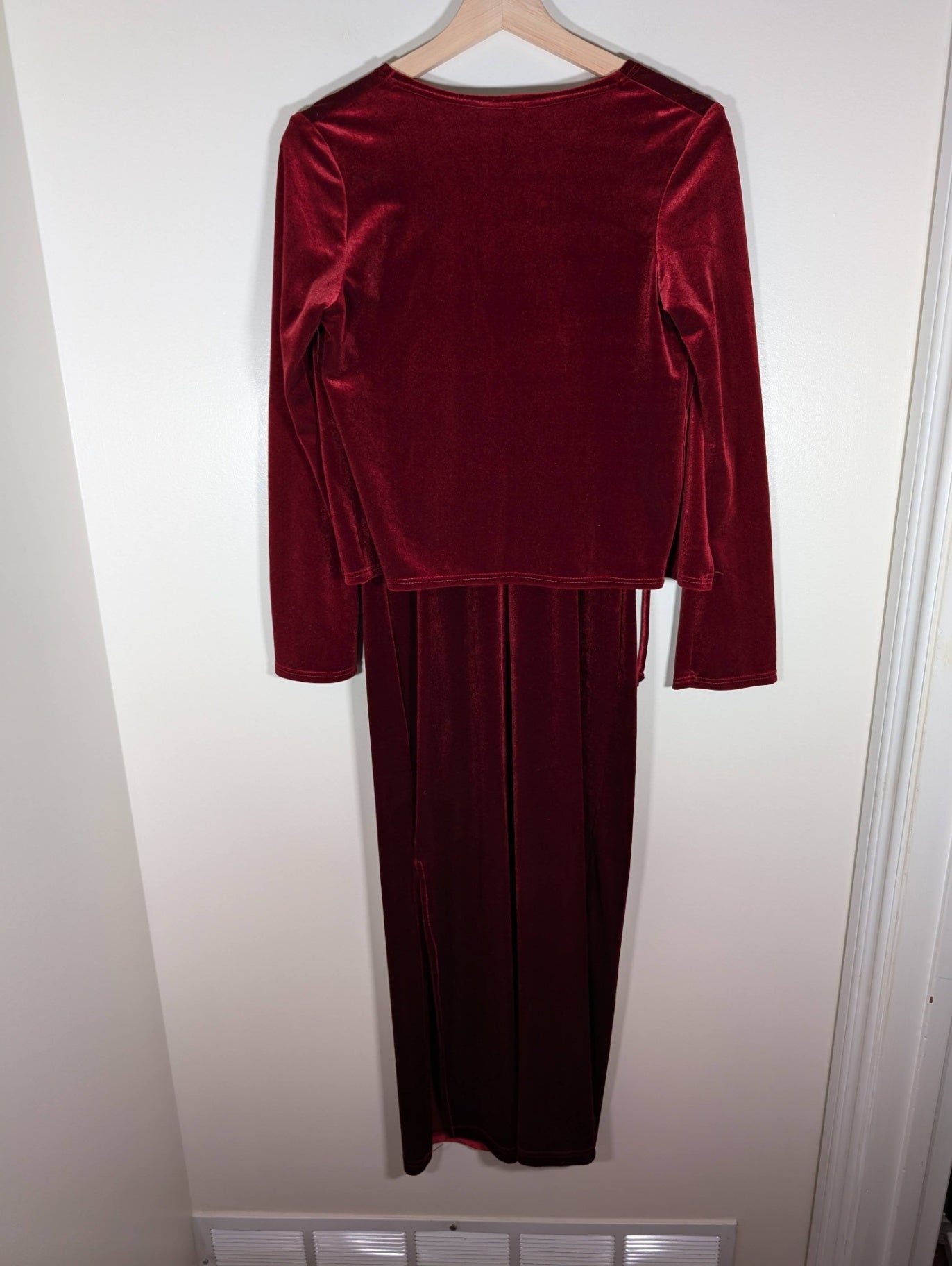 M Studio Velvet Red Dress and Bolero - appears Medium