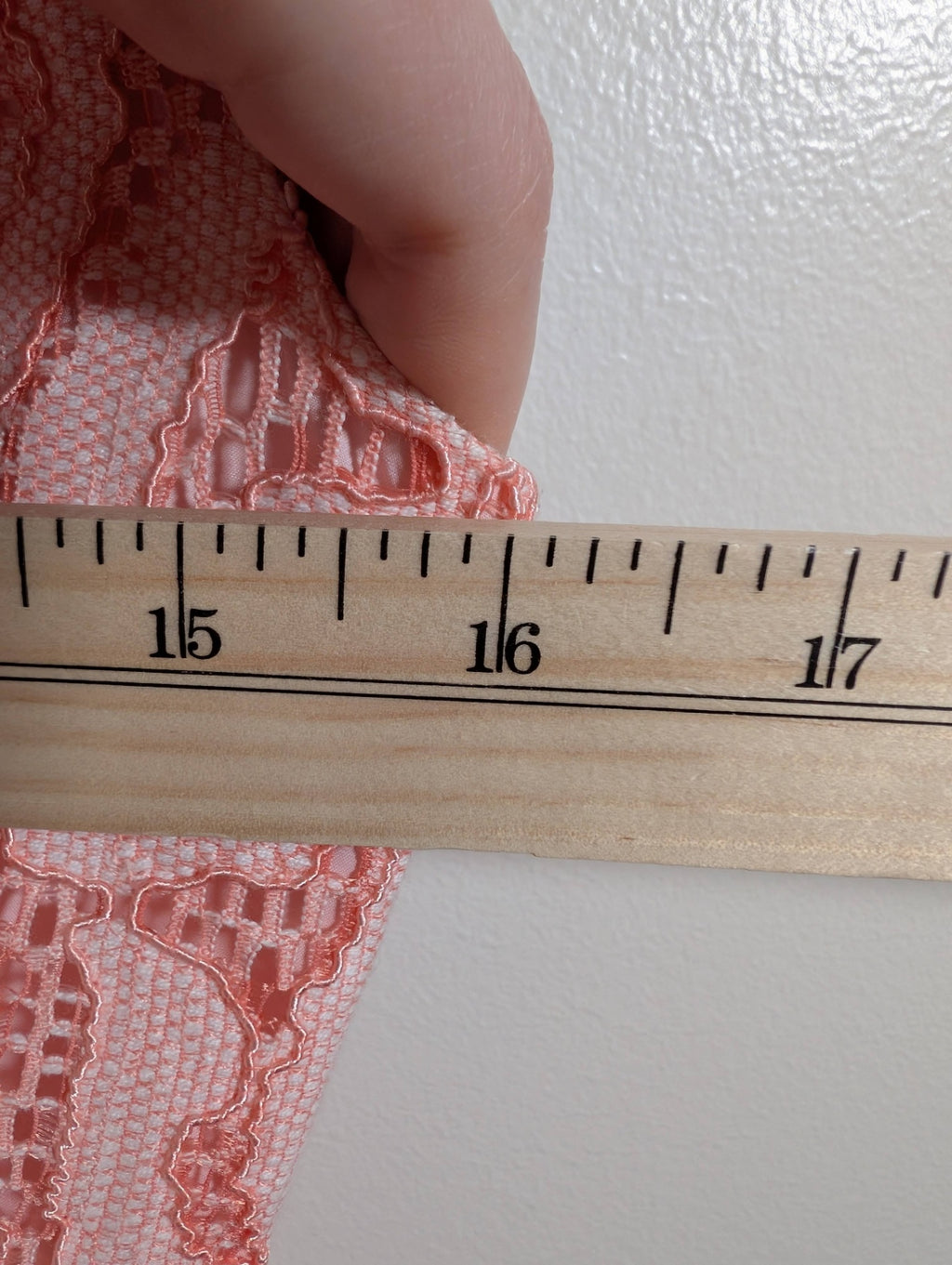 RW&Co. Peach Lace Dress - SZ 6