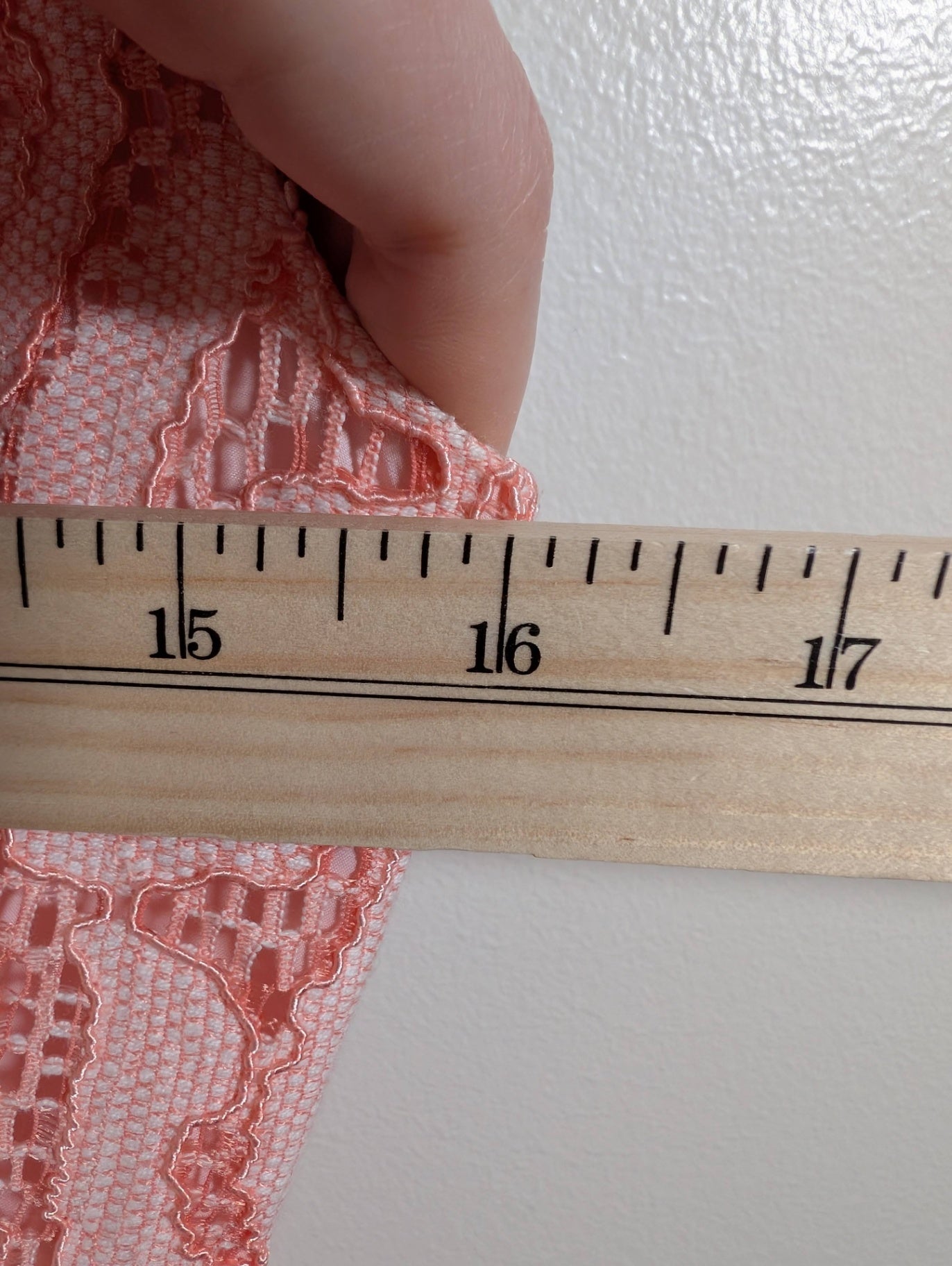 RW&Co. Peach Lace Dress - SZ 6