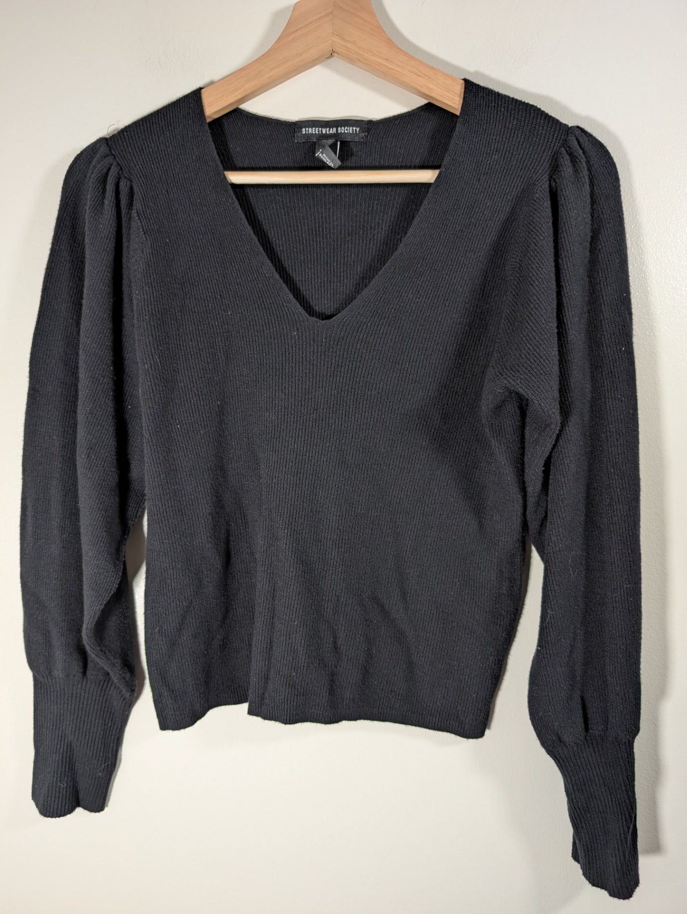 Streetwear Society puff shoulder sweater - Large