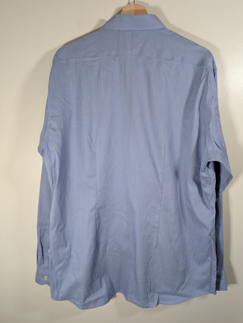 Black Brown Slim Fit Blue Striped Button up - 17x36