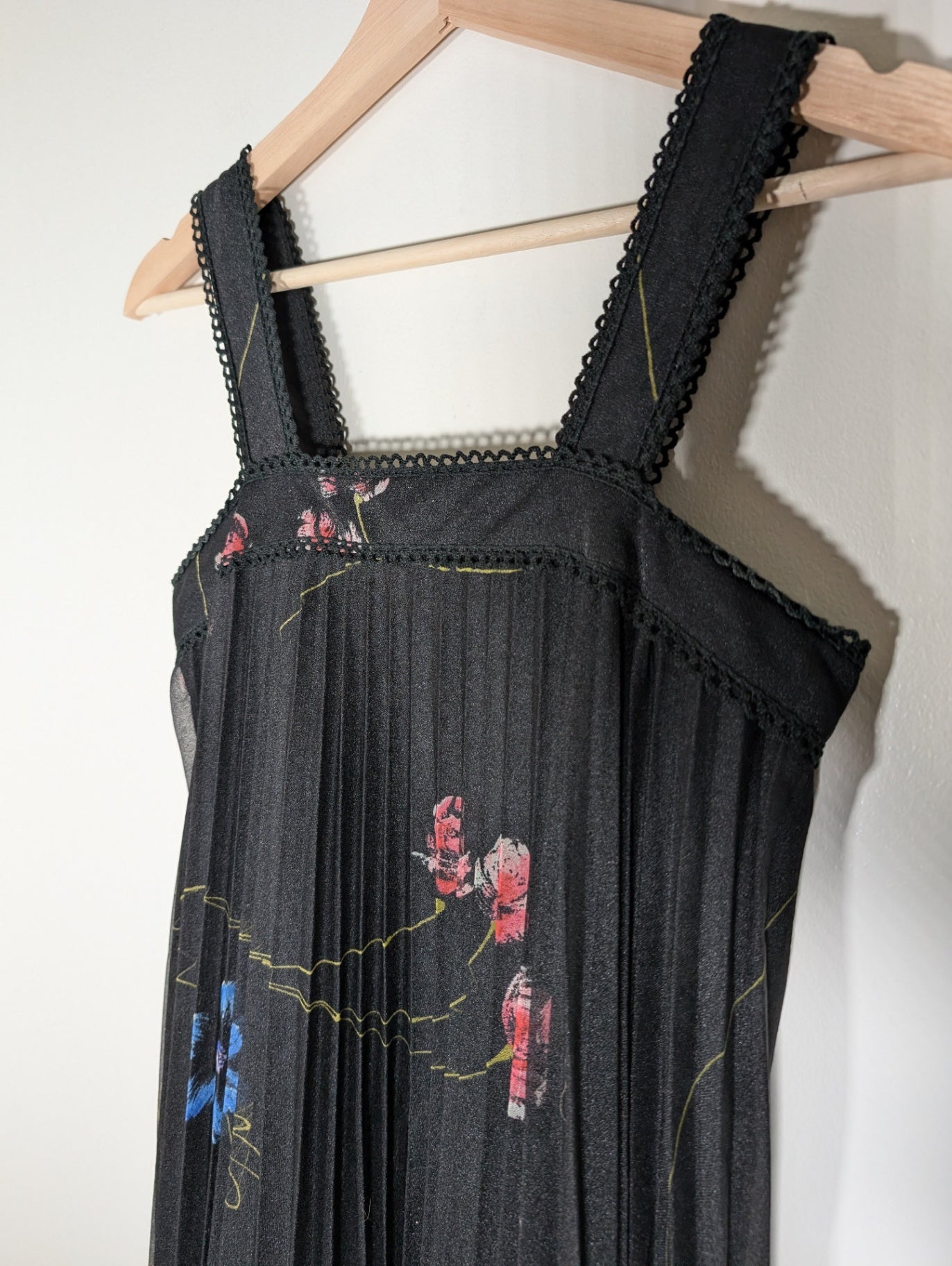 No label floral dress with shawl - appears Small