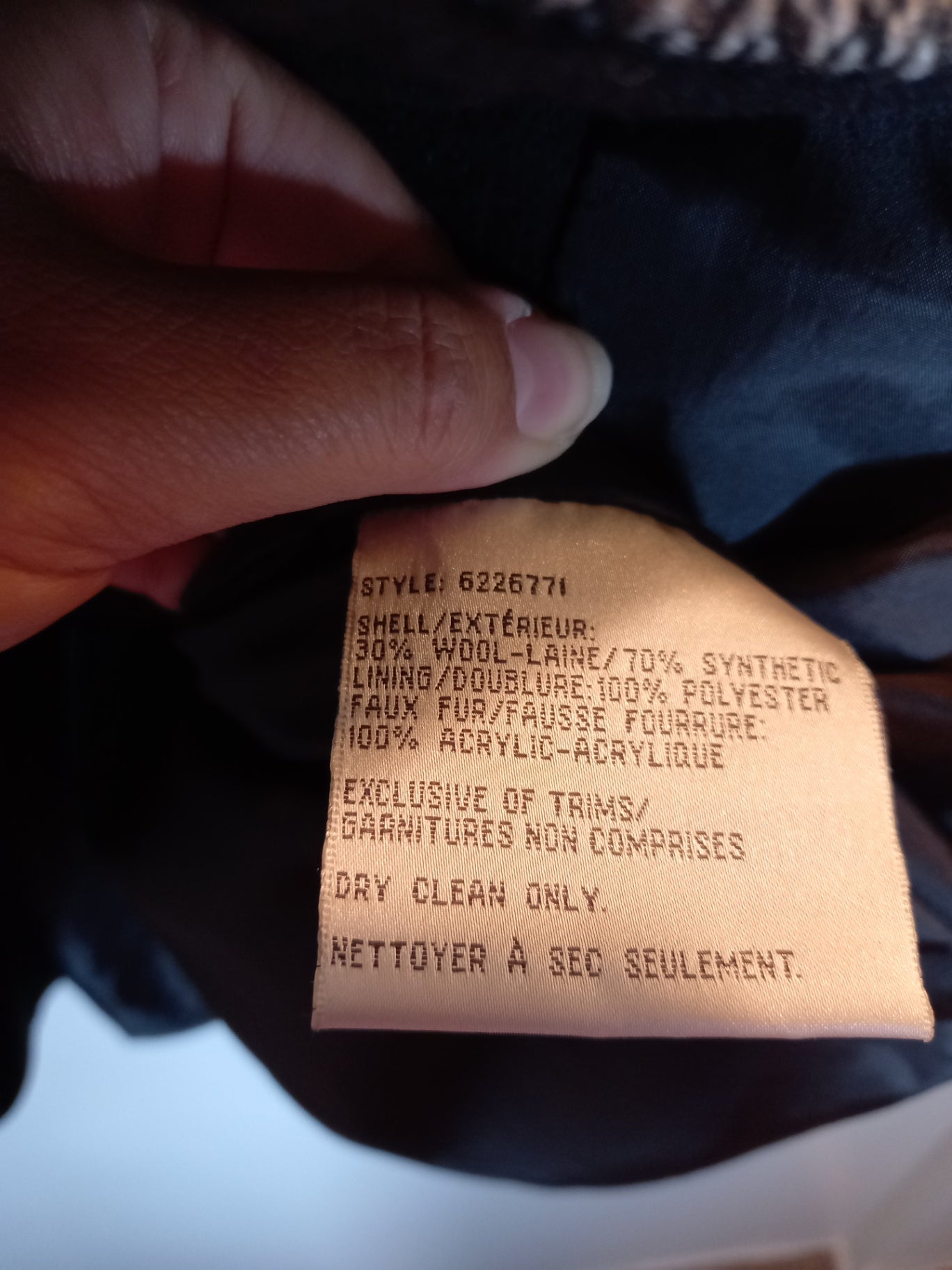 Liz Claiborne wool coat - Large
