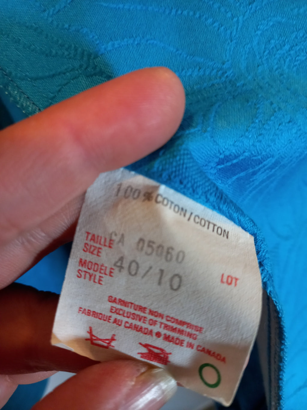 Marcella Priani vintage teal blazer - SZ 10 (Minor Flaw)