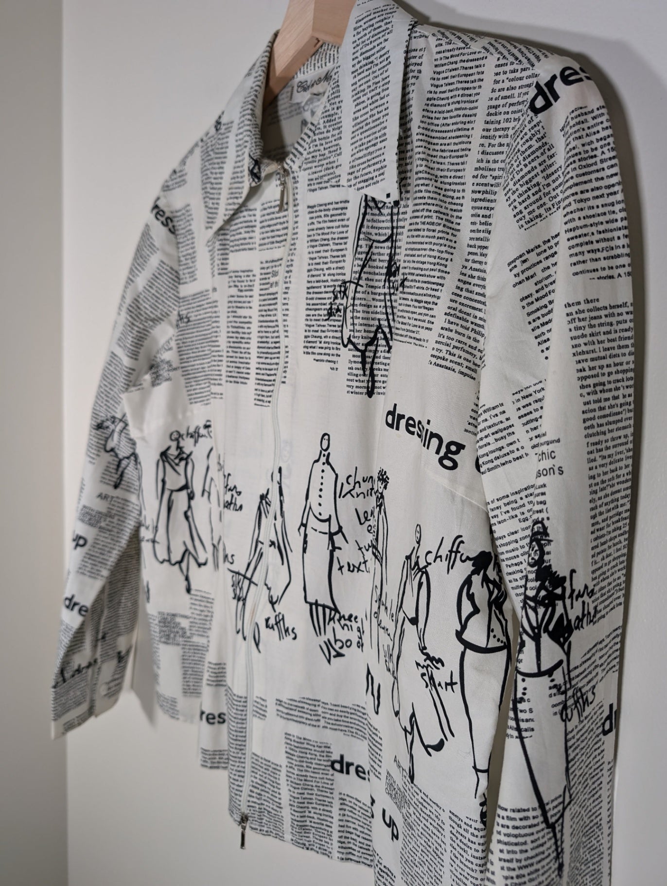 Ciel et Neige Vintage Printed Jacket - SZ 38 (staining)