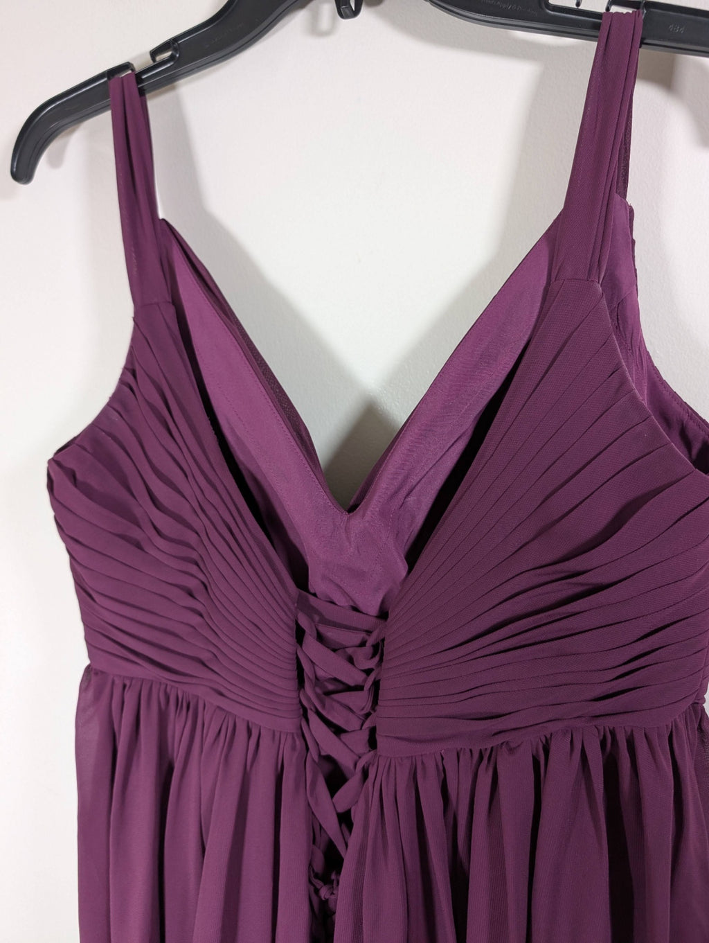 ForHerandForHim Purple Chiffon Gown - appears size 14