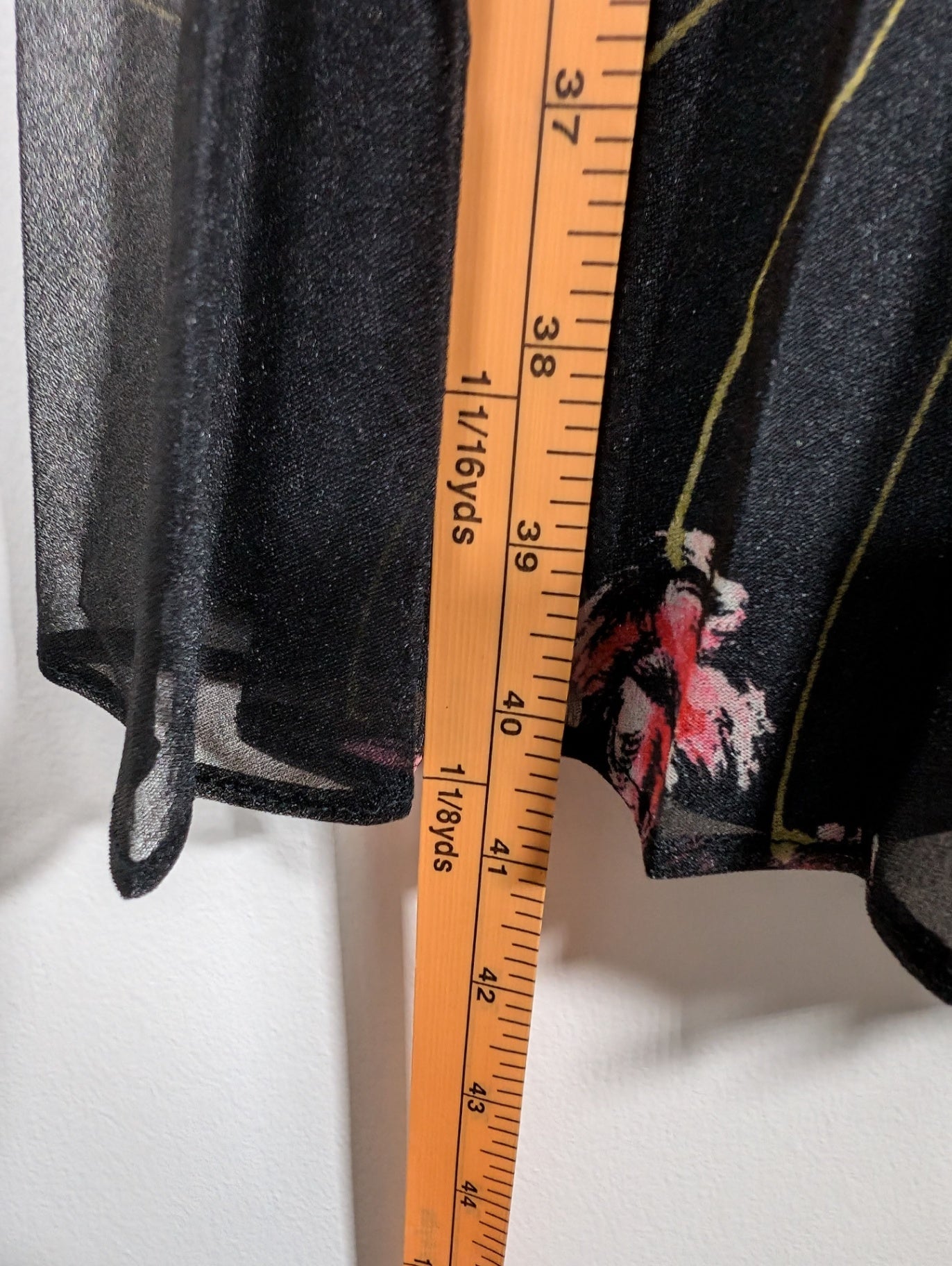 No label floral dress with shawl - appears Small