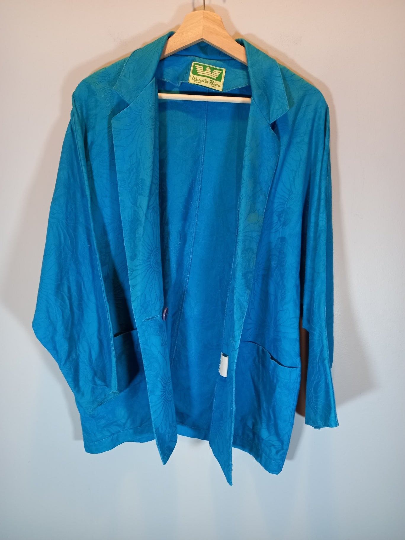 Marcella Priani vintage teal blazer - SZ 10 (Minor Flaw)