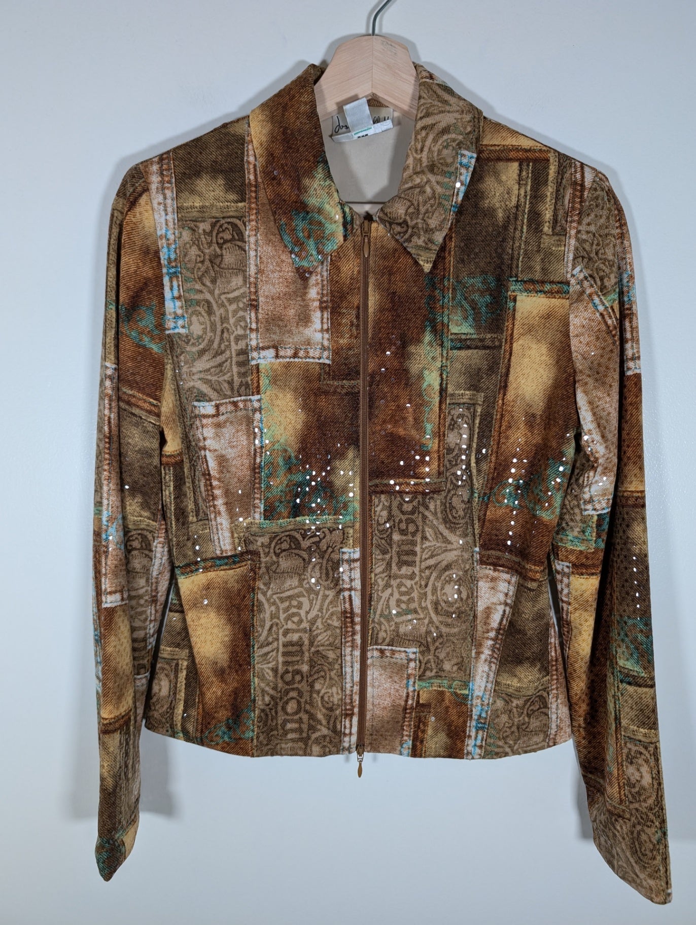 Joseph Ribkoff Brown Sequin Jacket - SZ 6