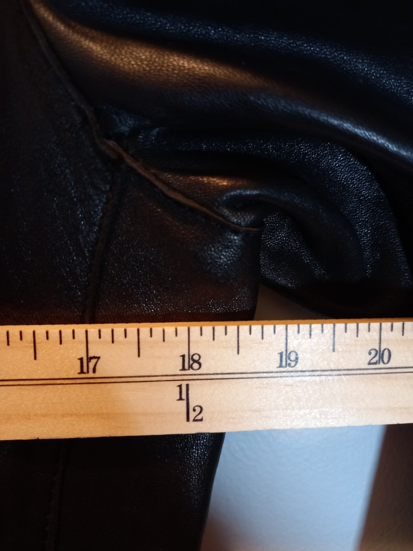 Marc New York black leather jacket - Large