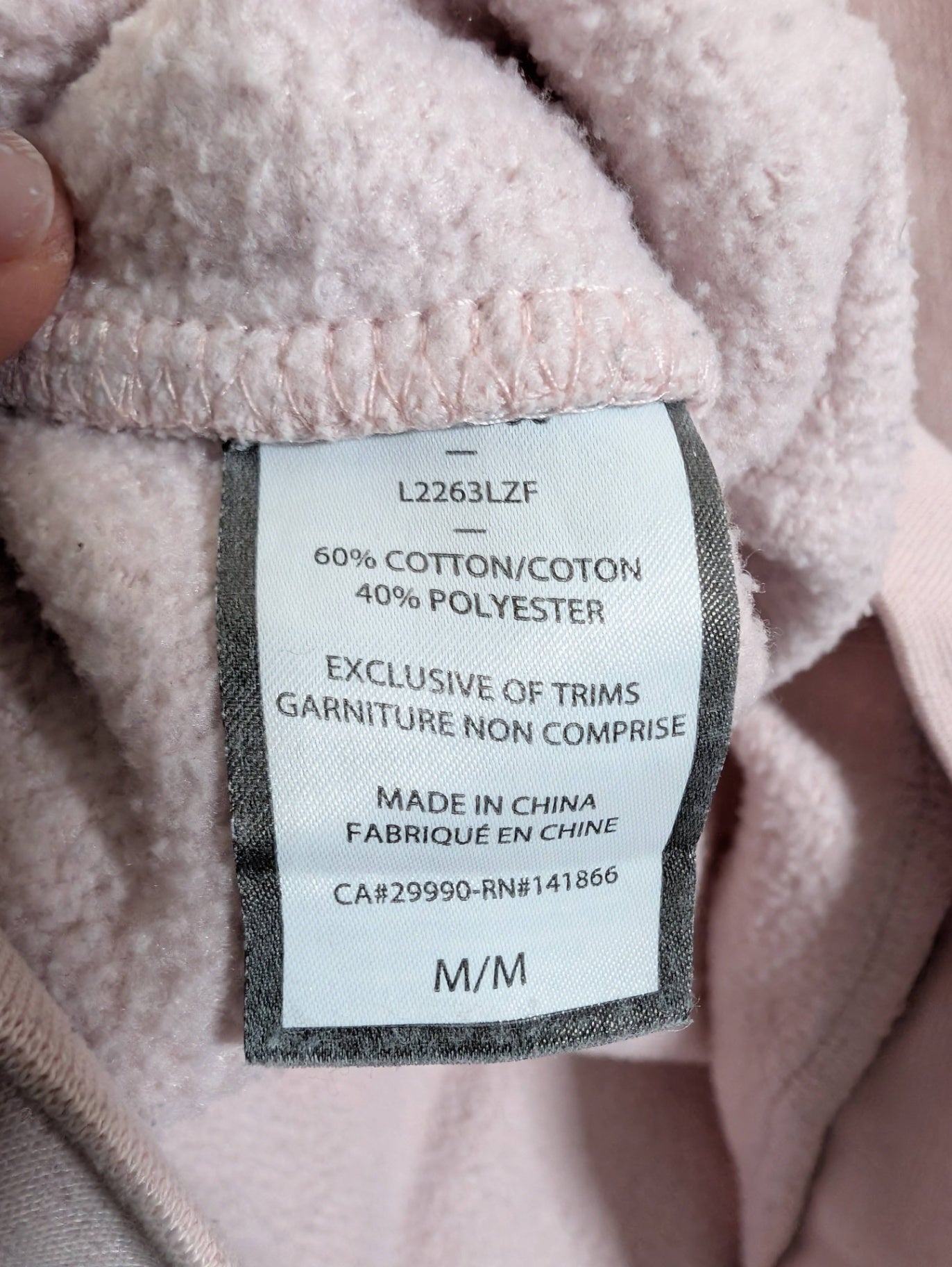 Lazypants pink hoodie - Medium (pilling)