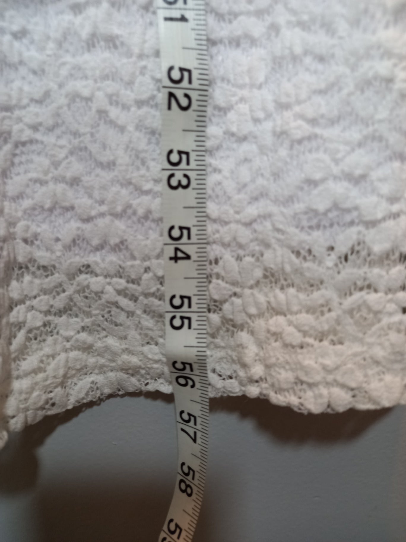 NWT Stradivarius white lace maxi dress - Small (Minor flaw)