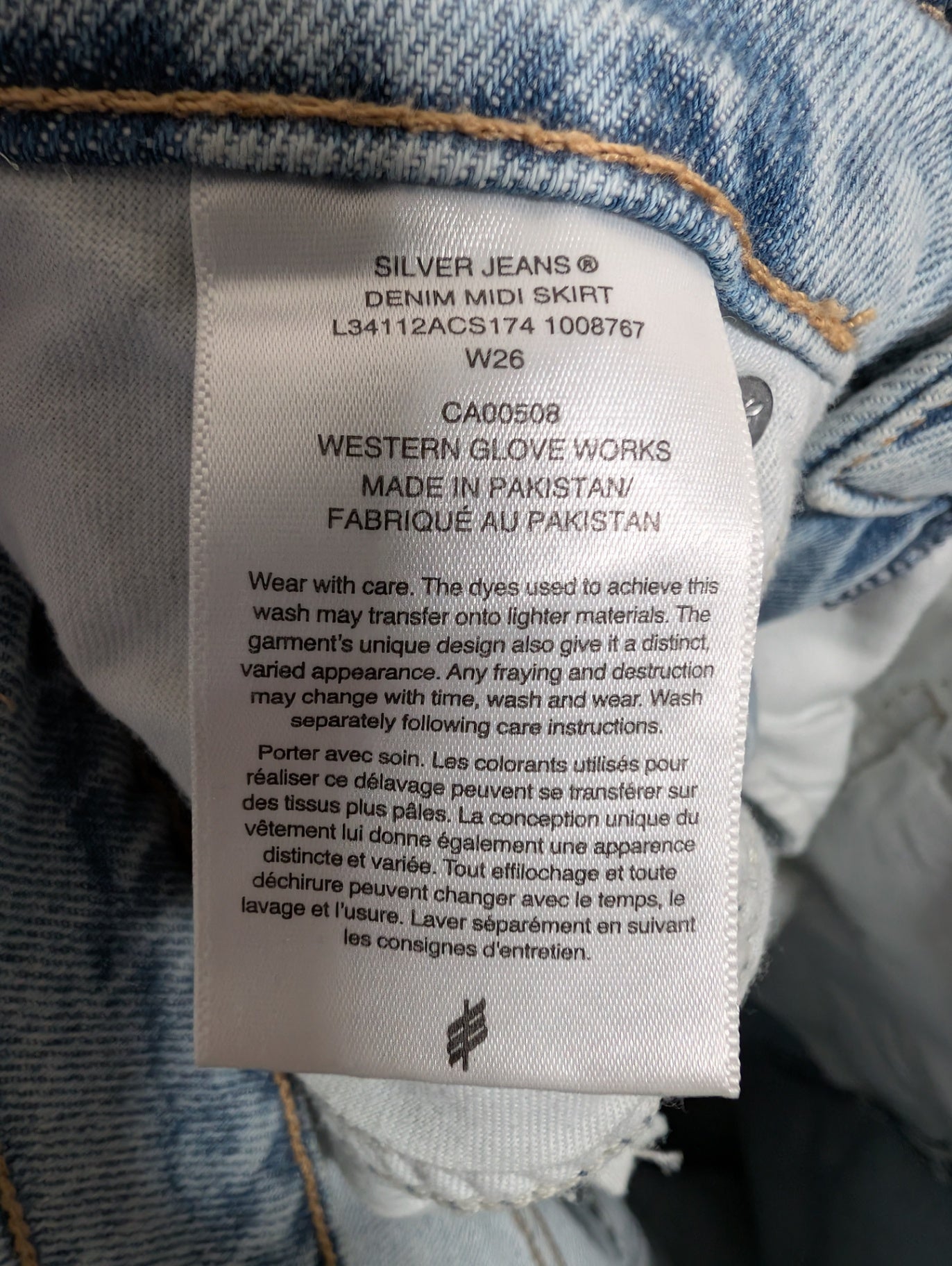 Silver Jeans denim skirt - W26