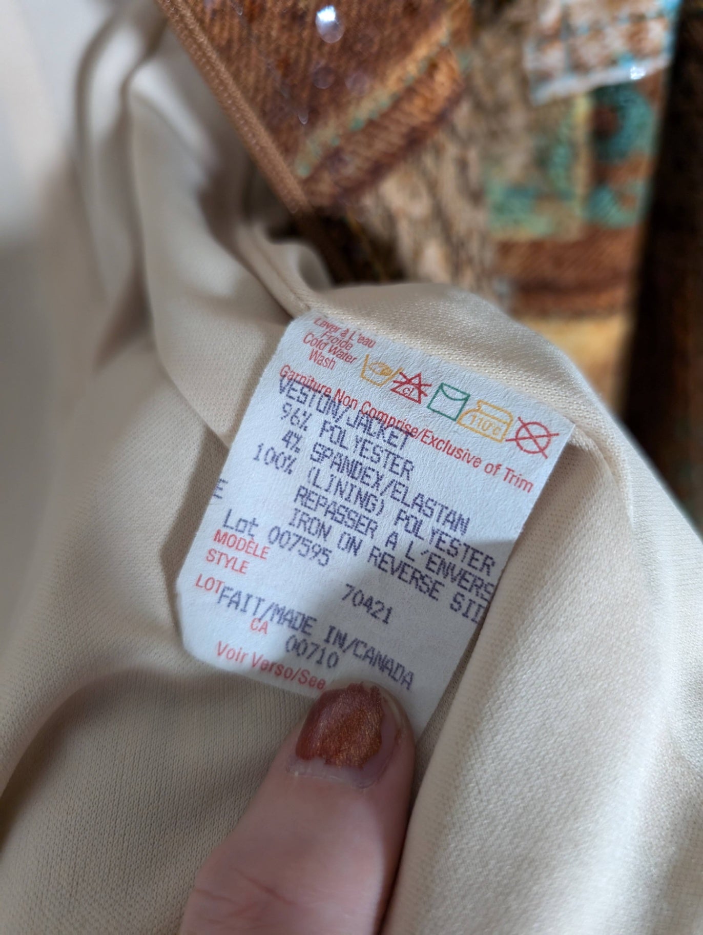 Joseph Ribkoff Brown Sequin Jacket - SZ 6
